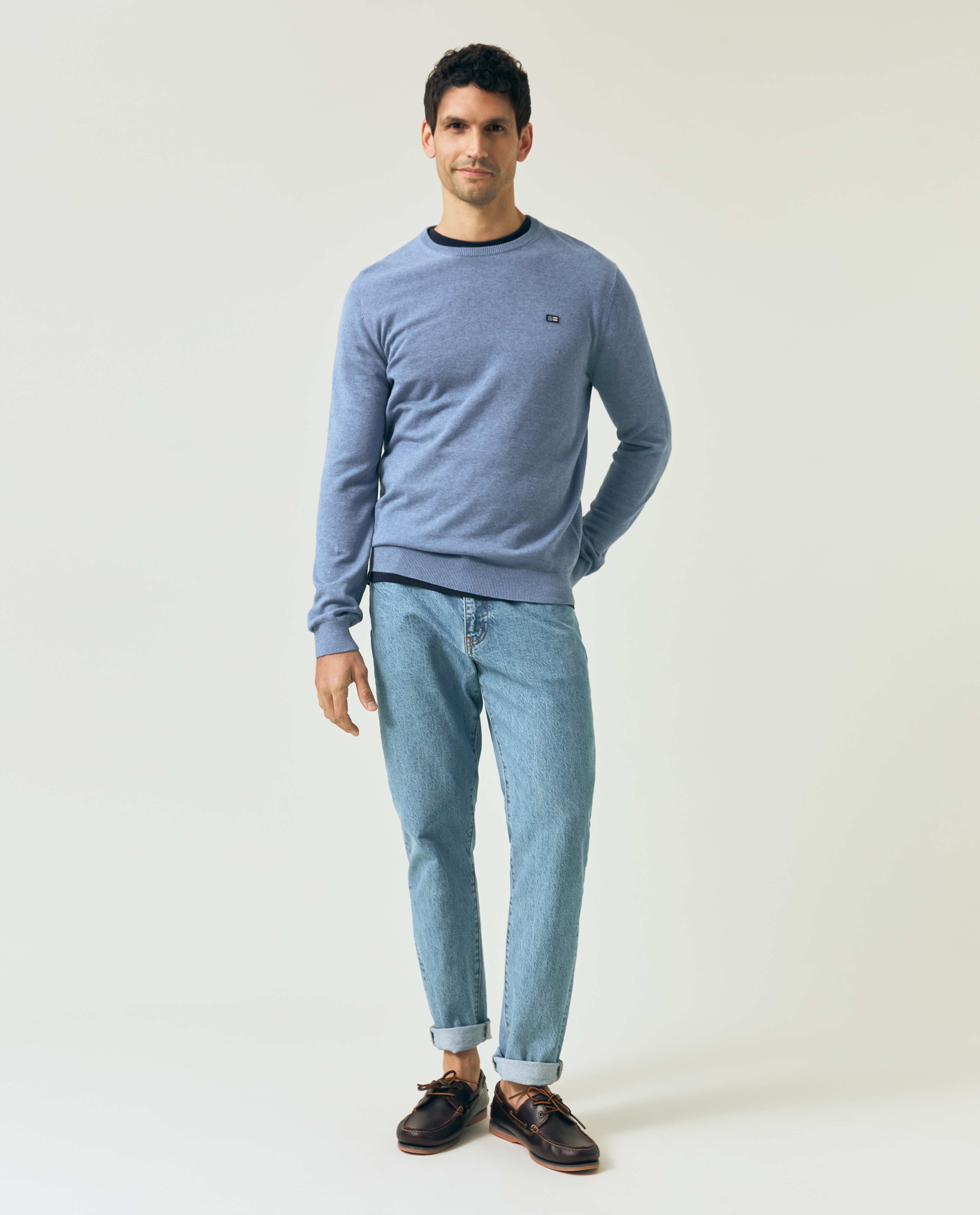 Cotton Crew Neck Sweater