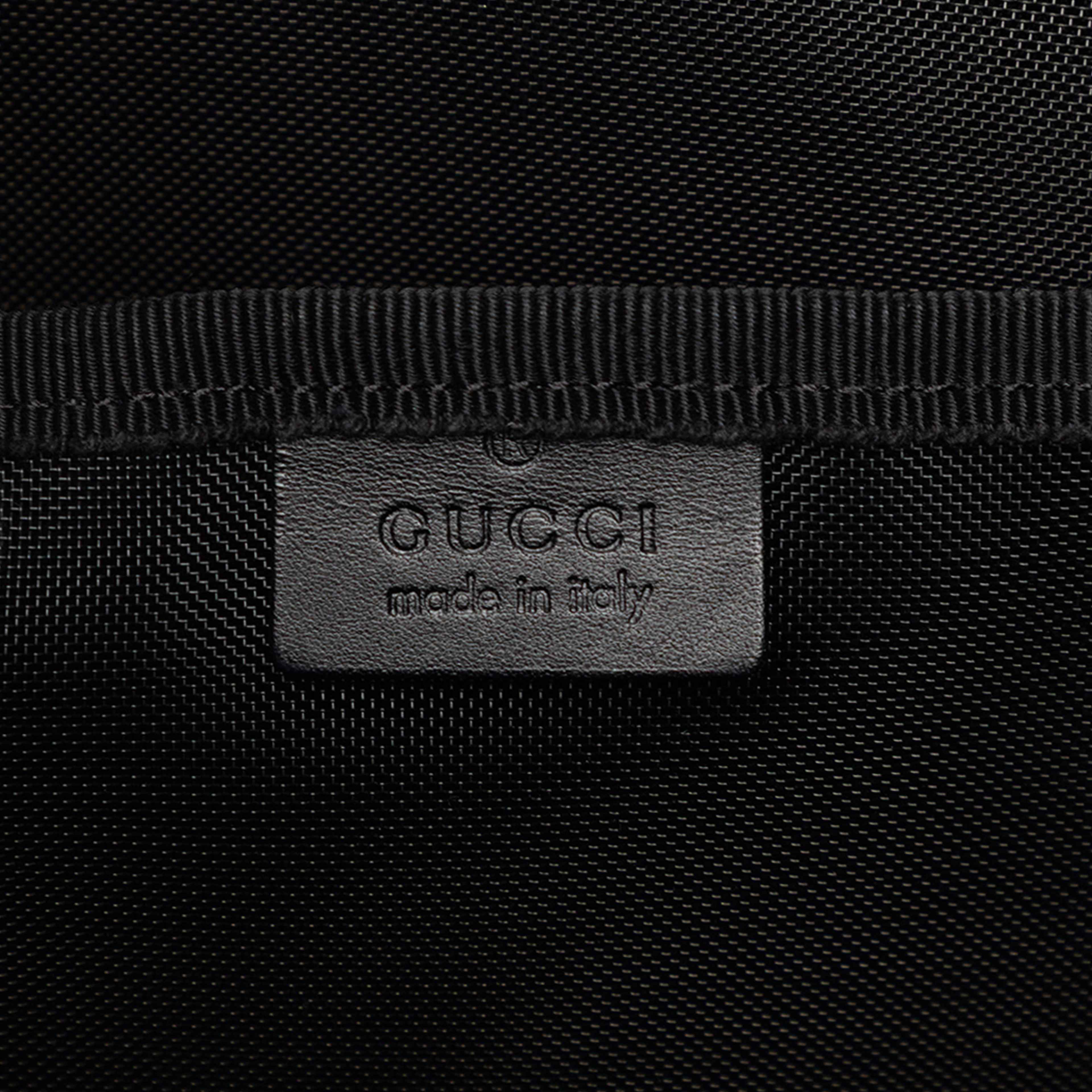 Gucci Canvas G Monogram Web Tote, från Luxclusif, i färgen svart. Klicka för att öppna bilden i stort format