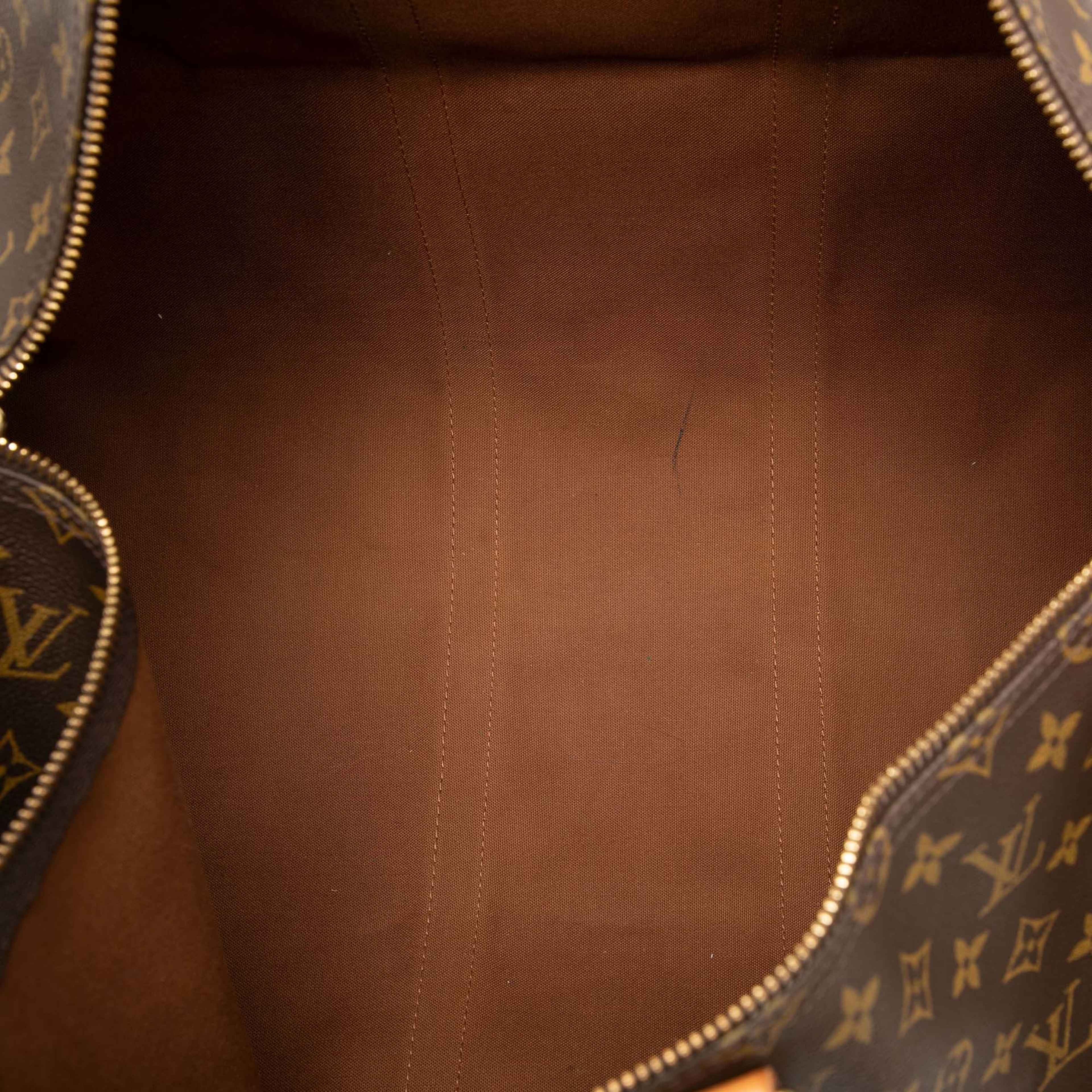 Louis Vuitton Monogram Keepall Bandouliere 55, från Luxclusif, i färgen brown. Klicka för att öppna bilden i stort format
