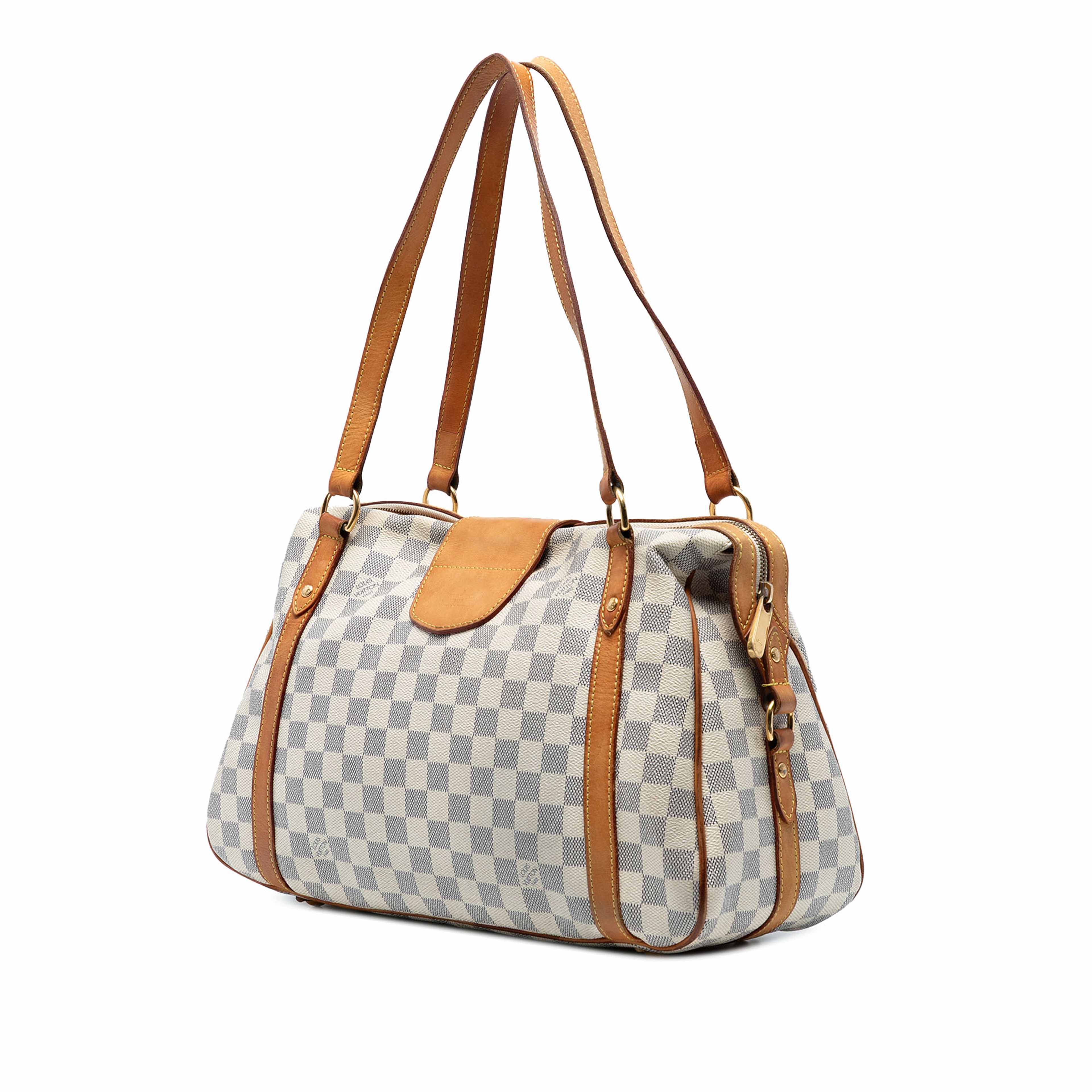 Louis Vuitton Damier Azur Stresa Pm, från Luxclusif, i färgen white. Klicka för att öppna bilden i stort format