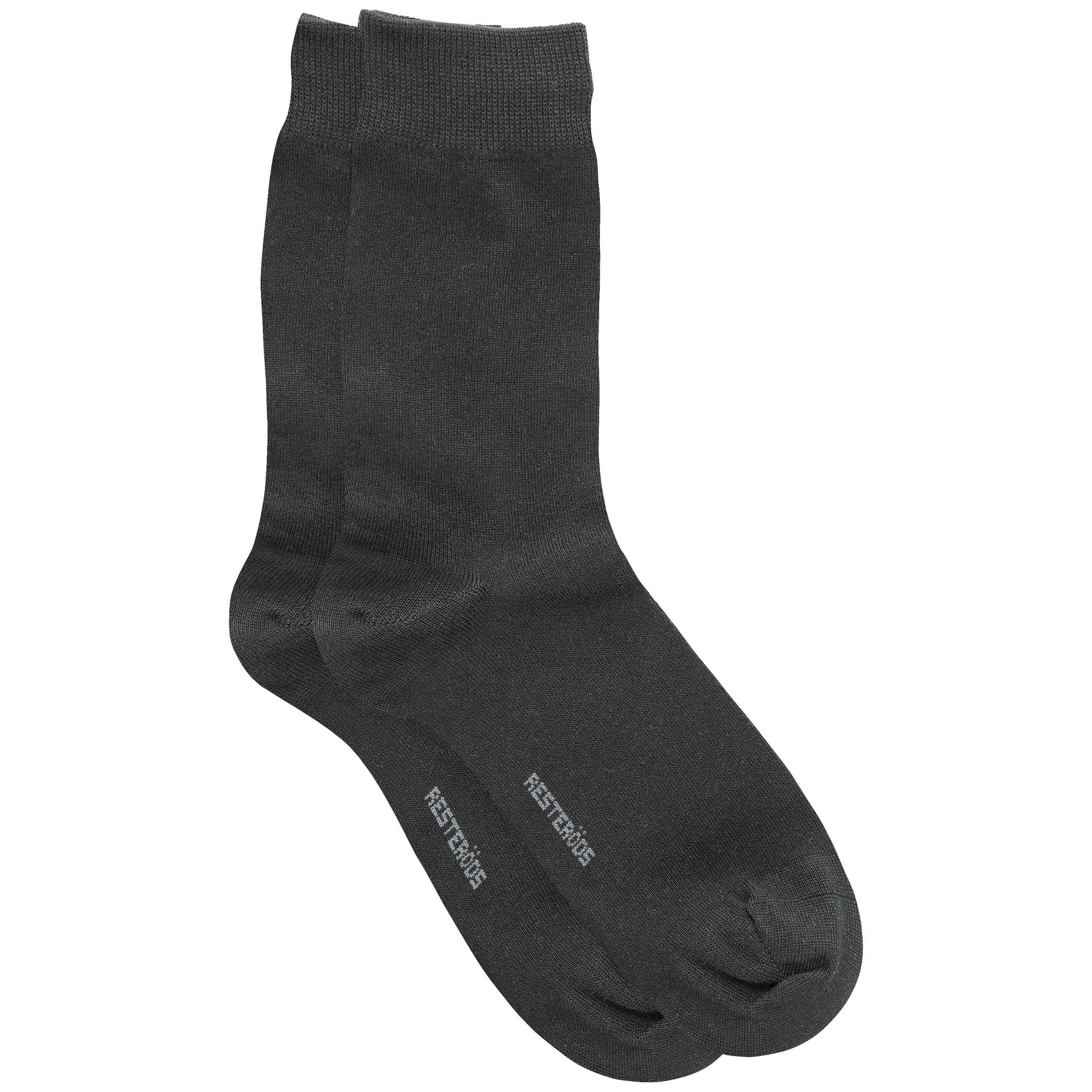 Ekologisk Bomull, Strumpor, 5-pack, Svart, från Resteröds, i färgen grey. Klicka för att öppna bilden i stort format