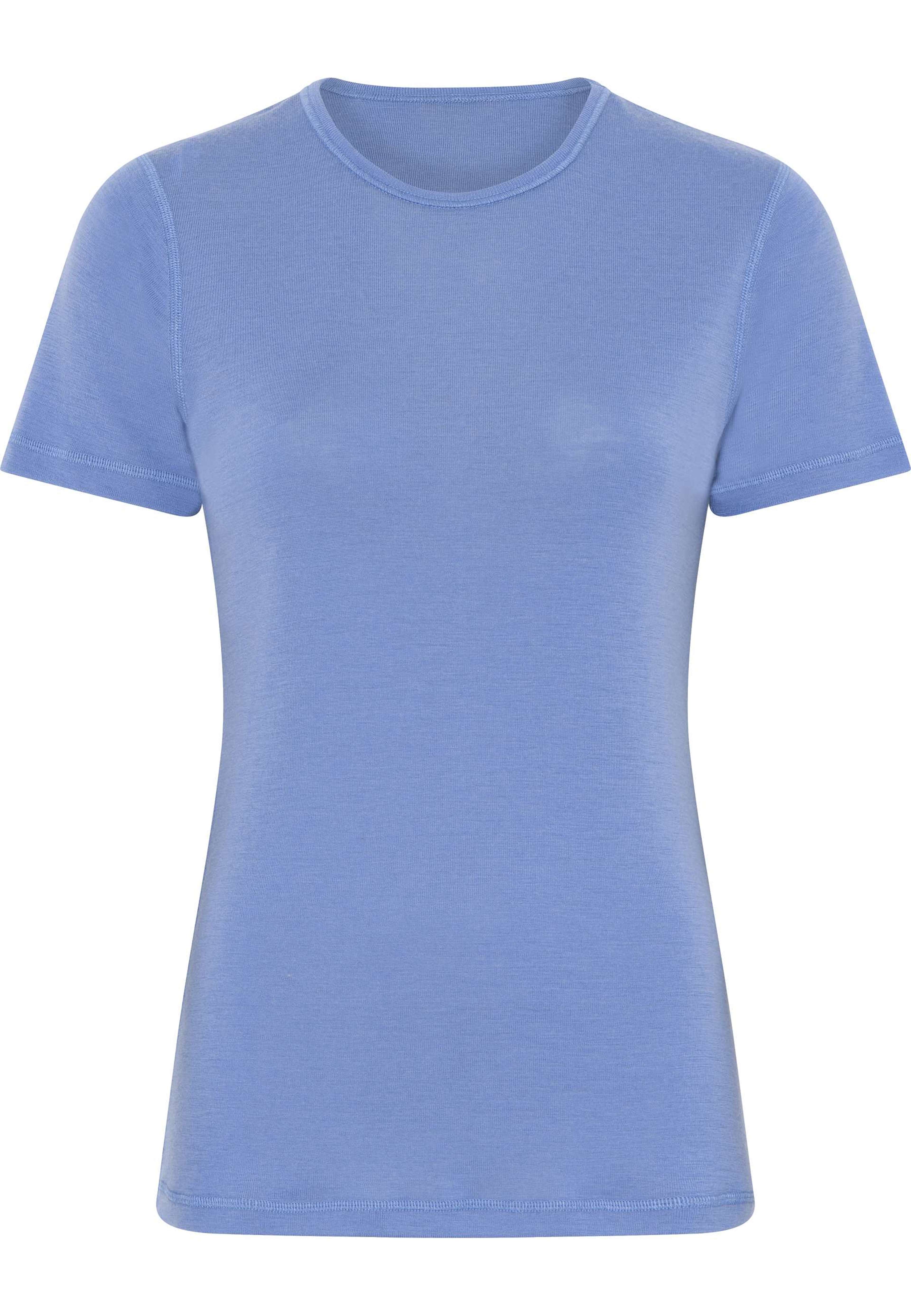 100% Merinoull, T-shirt, Marinblått