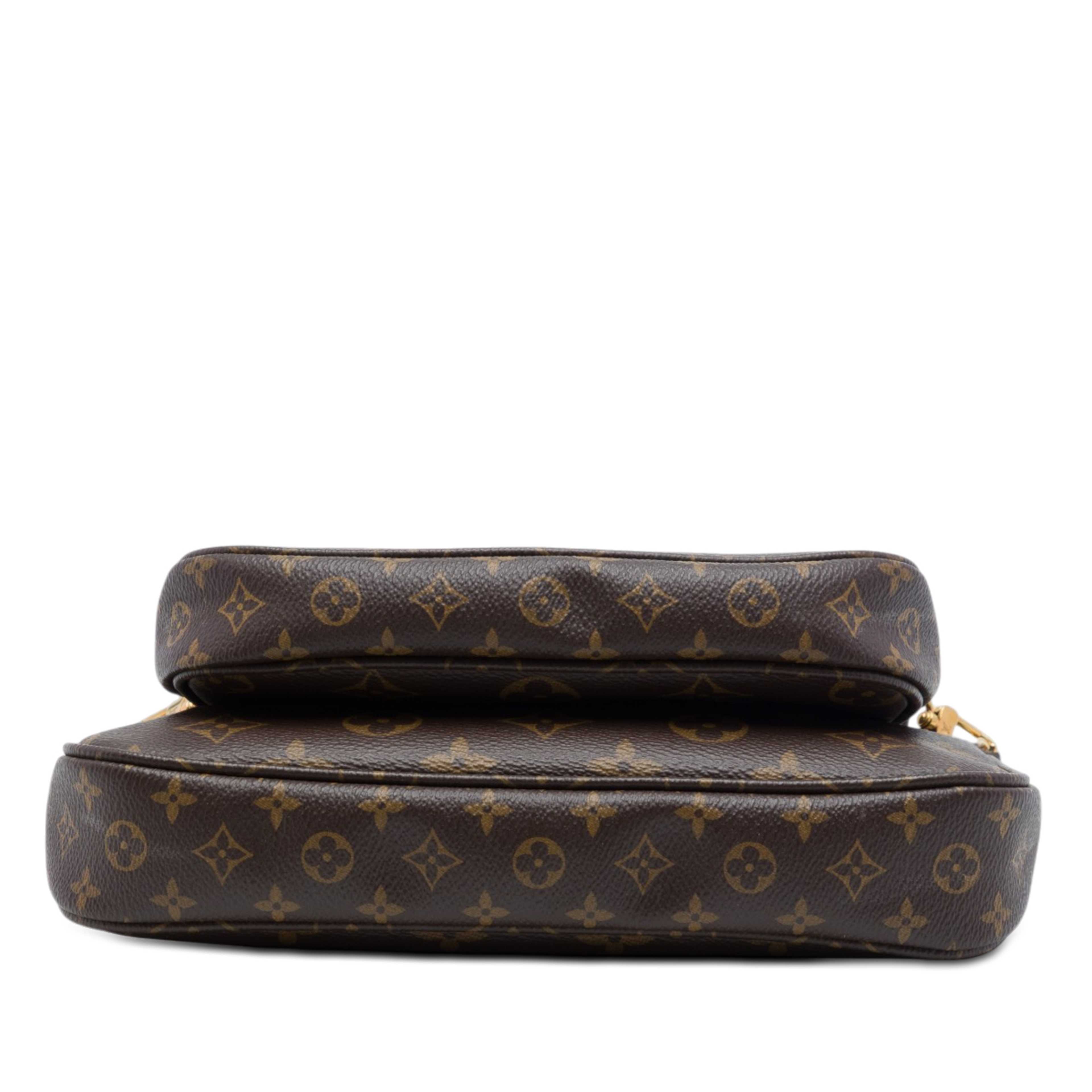 Louis Vuitton Monogram Multi Pochette Accessoires, från Luxclusif, i färgen brun. Klicka för att öppna bilden i stort format