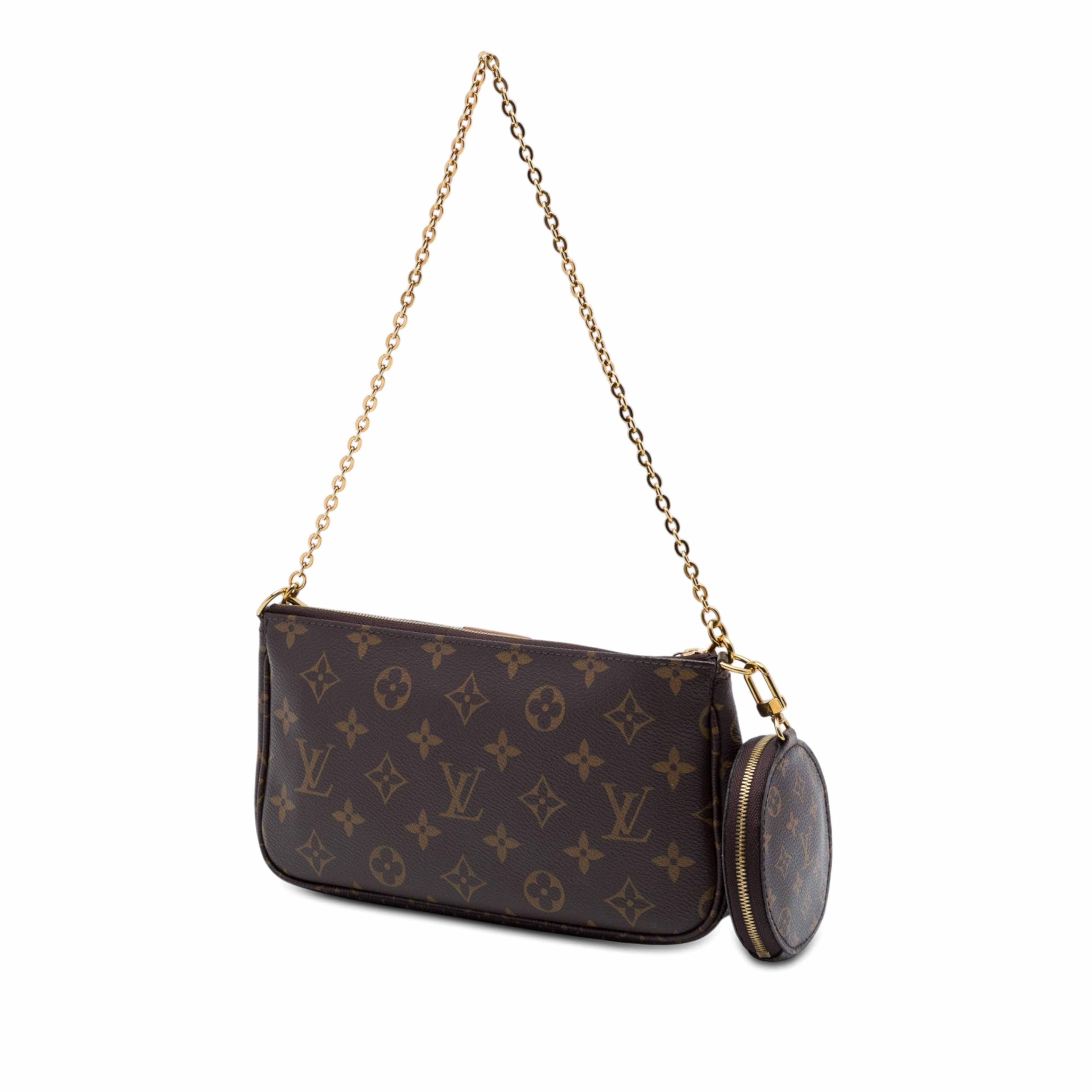 Louis Vuitton Monogram Multi Pochette Accessoires, från Luxclusif, i färgen brun. Klicka för att öppna bilden i stort format