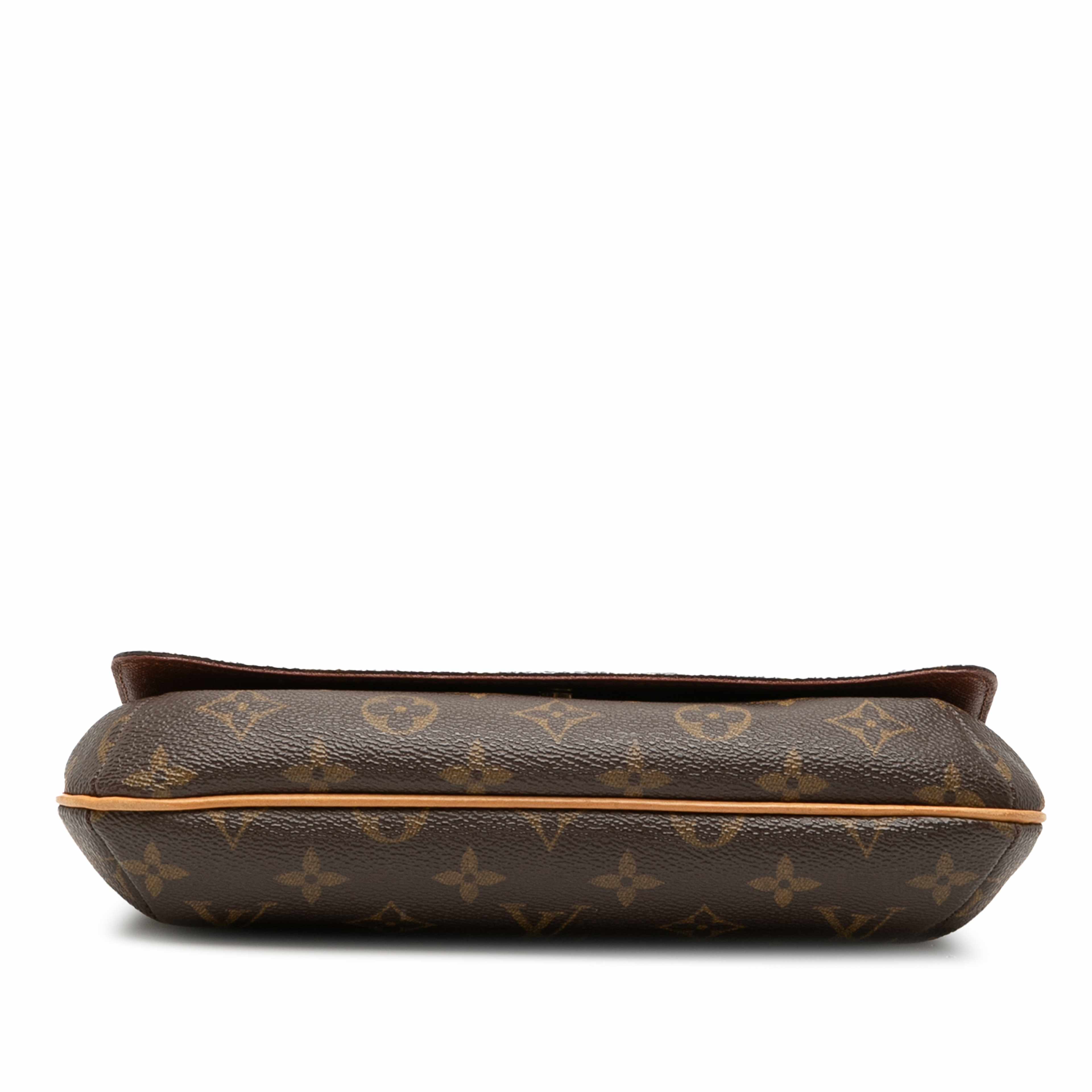 Louis Vuitton Monogram Musette Tango Short Strap, från Luxclusif, i färgen brown. Klicka för att öppna bilden i stort format