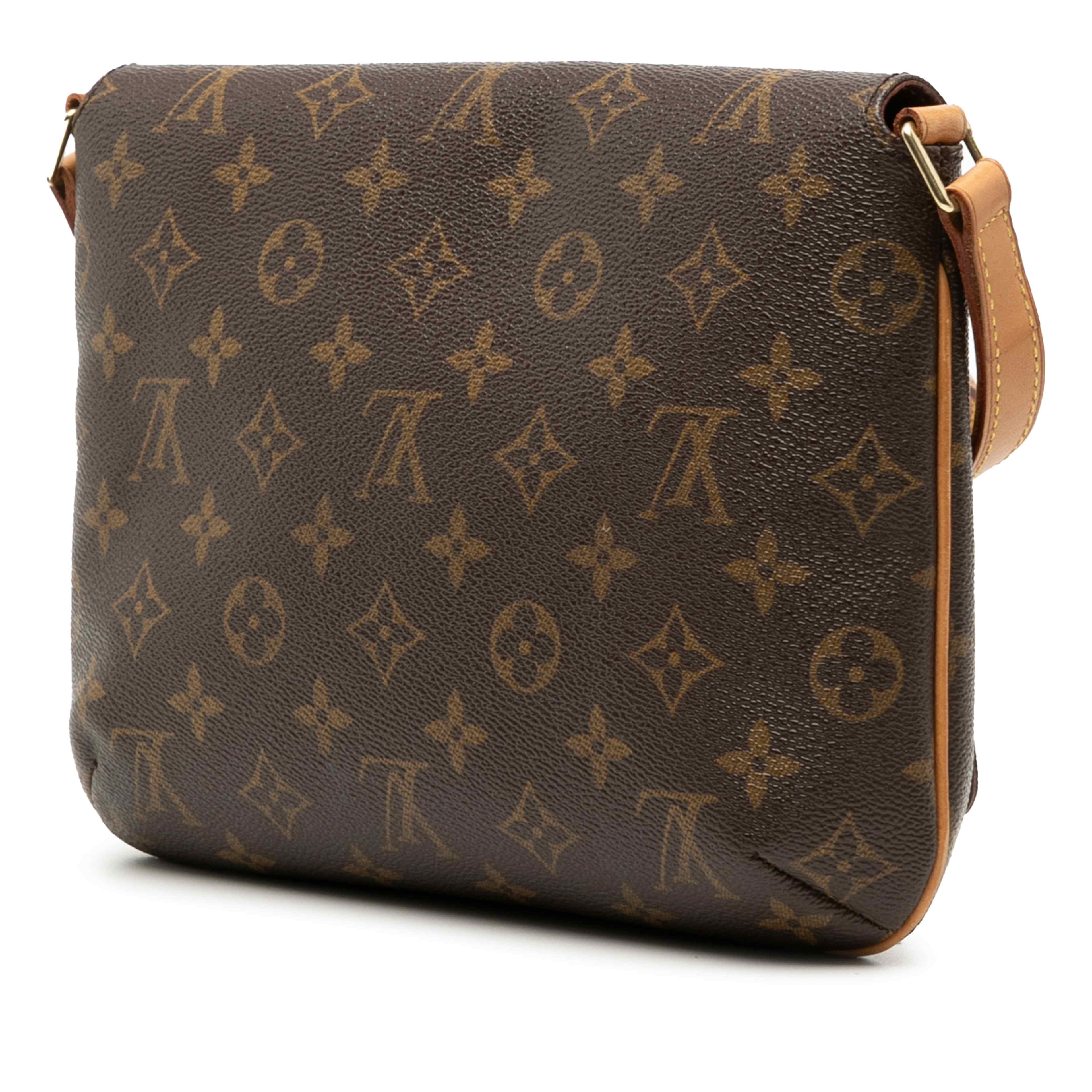 Louis Vuitton Monogram Musette Tango Short Strap, från Luxclusif, i färgen brown. Klicka för att öppna bilden i stort format