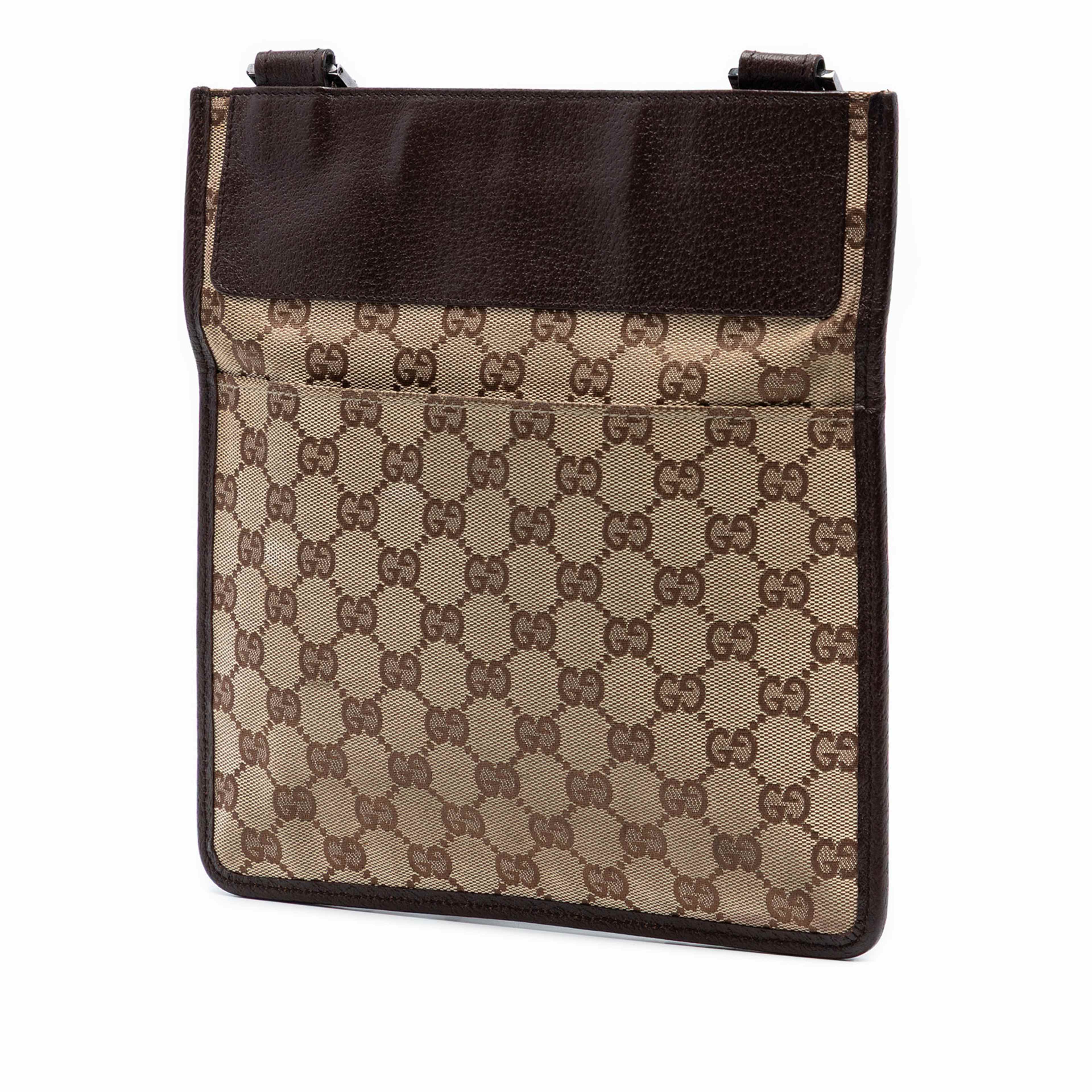 Gucci Gg Canvas Crossbody, från Luxclusif, i färgen beige. Klicka för att öppna bilden i stort format
