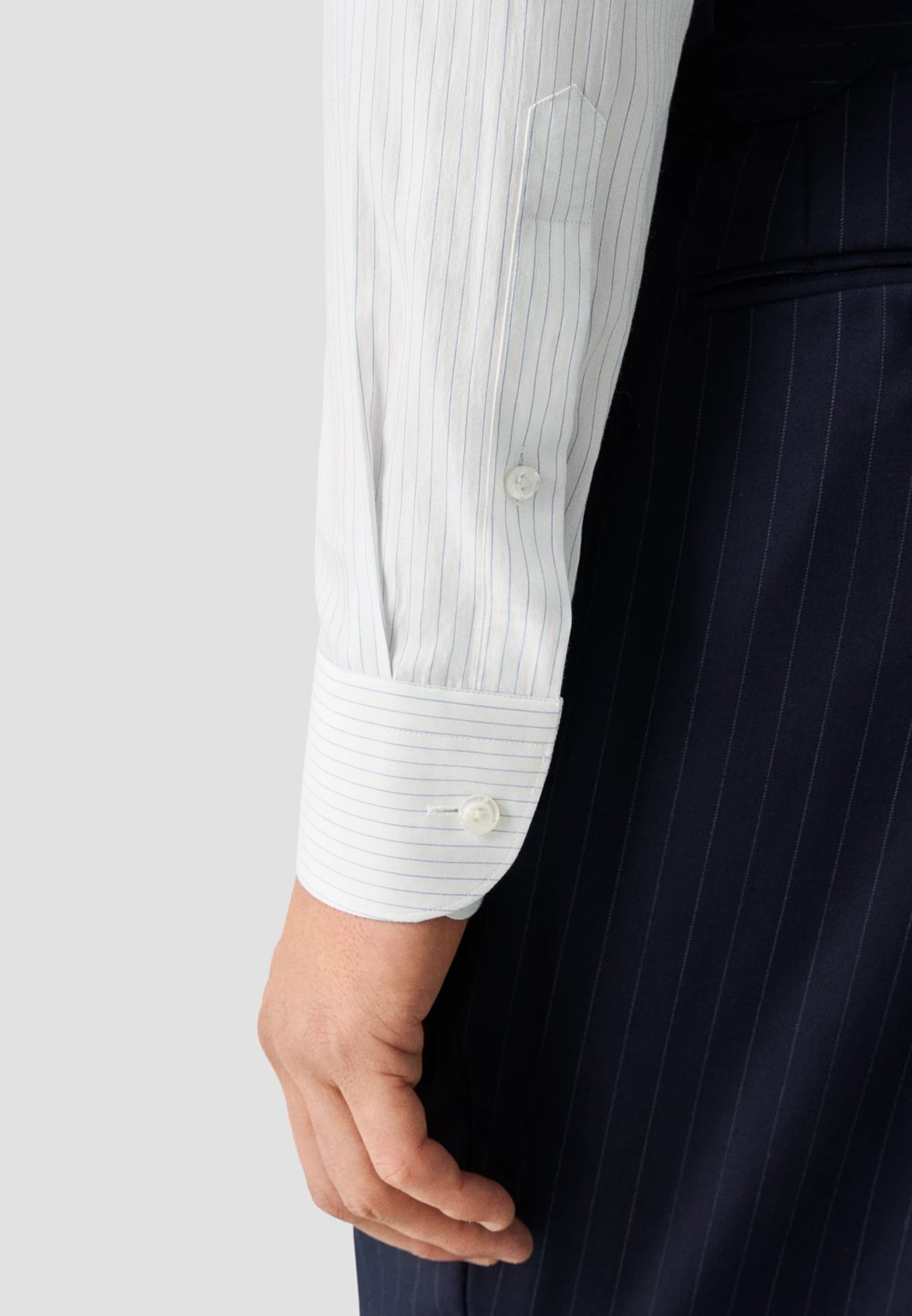 Slim Fit Skjorta I Bomull & Siden