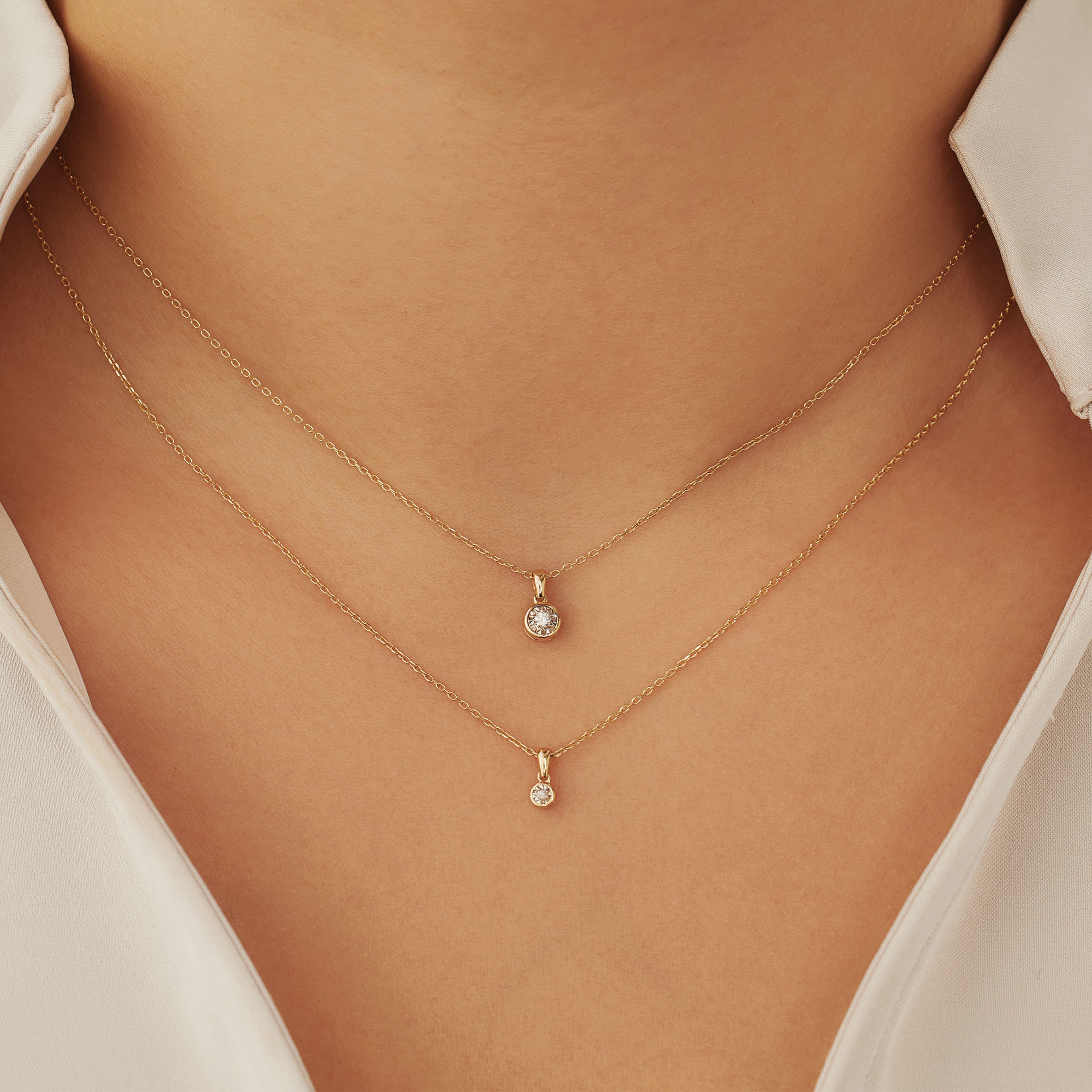De La Paix 14 Karat Guld Halsband