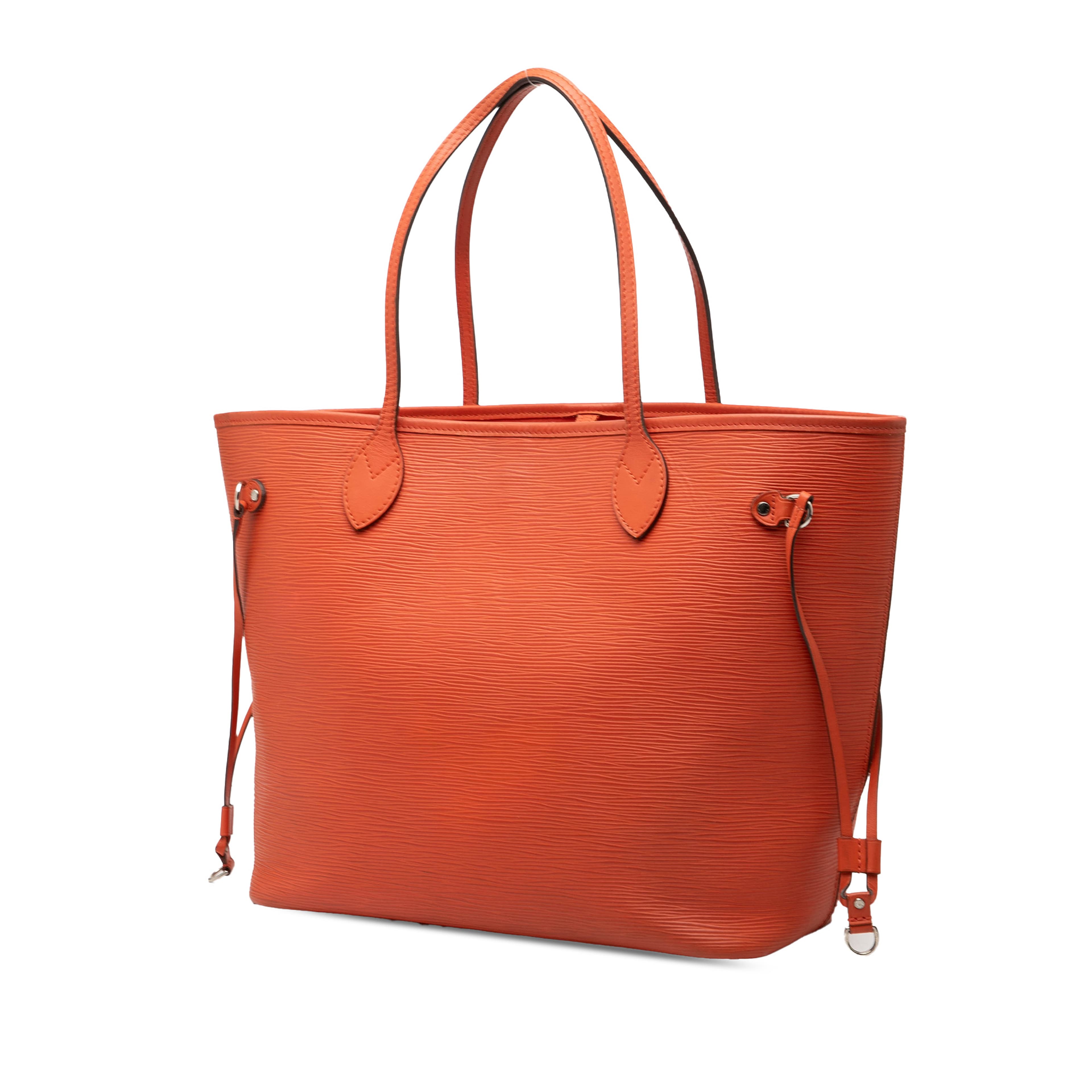 Louis Vuitton Epi Neverfull Mm, från Luxclusif, i färgen orange. Klicka för att öppna bilden i stort format