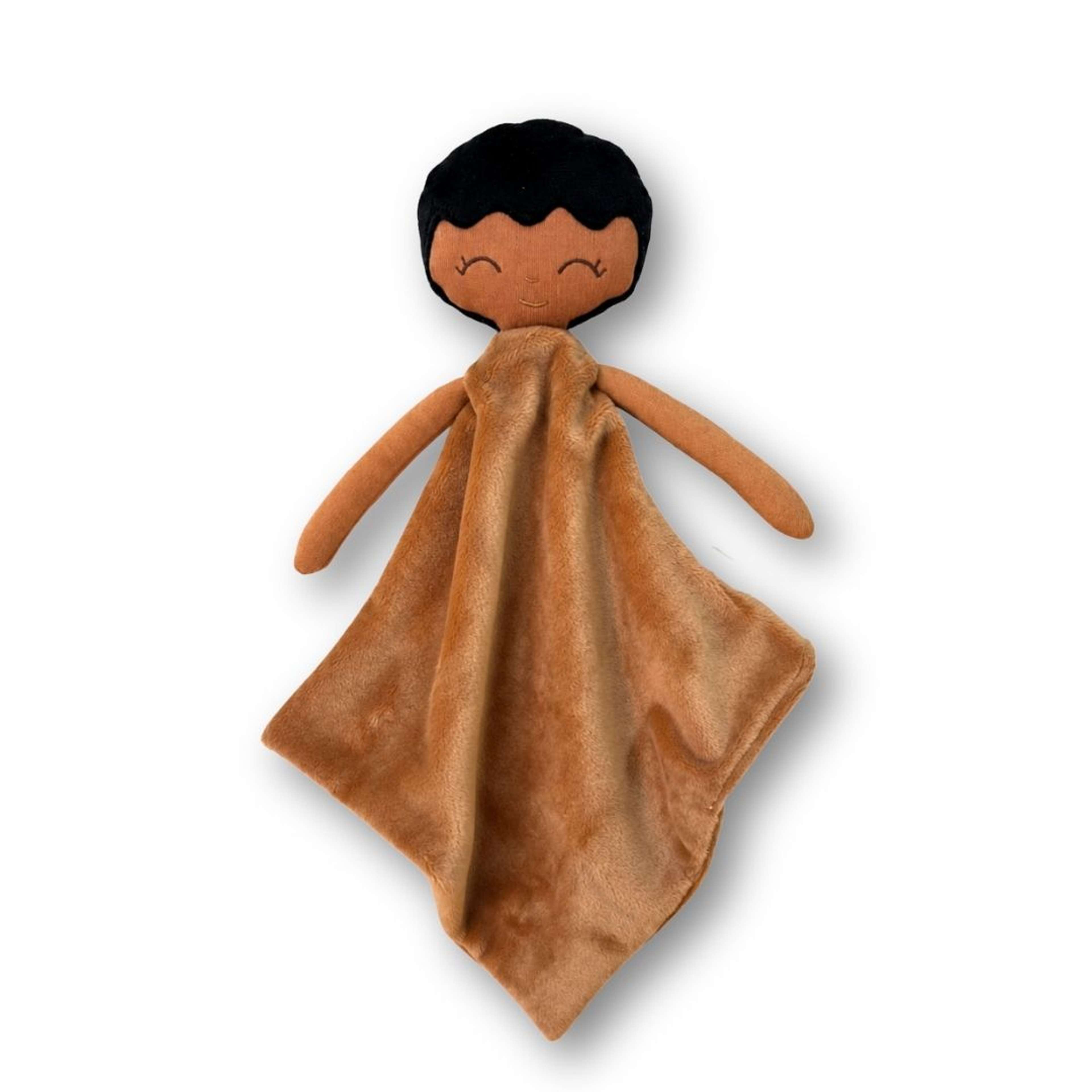 Snuttefilt Minou - Med Brodyr, från Watoto Arts, i färgen brown. Klicka för att öppna bilden i stort format