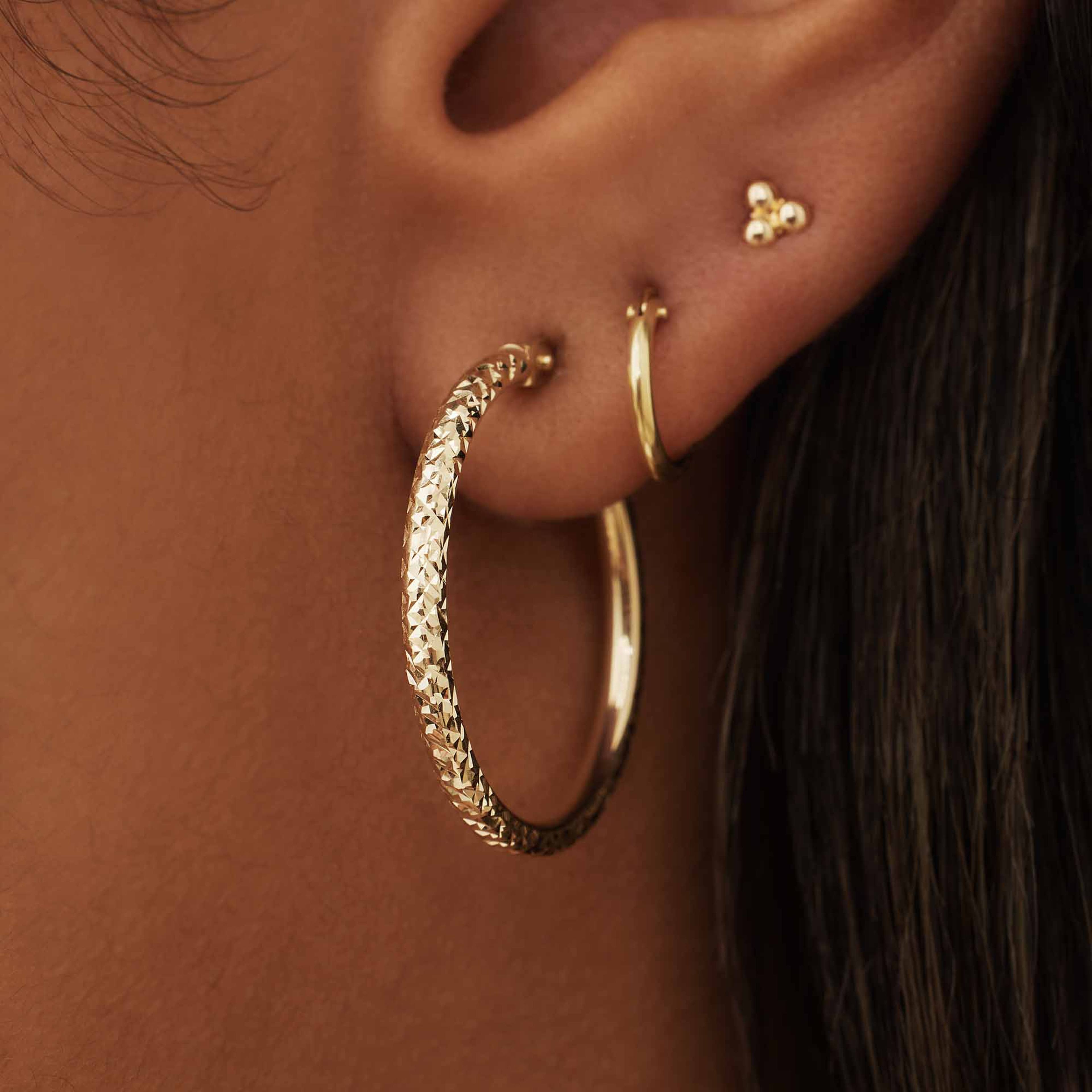 Rivoli 14 Karat Guld Creoler