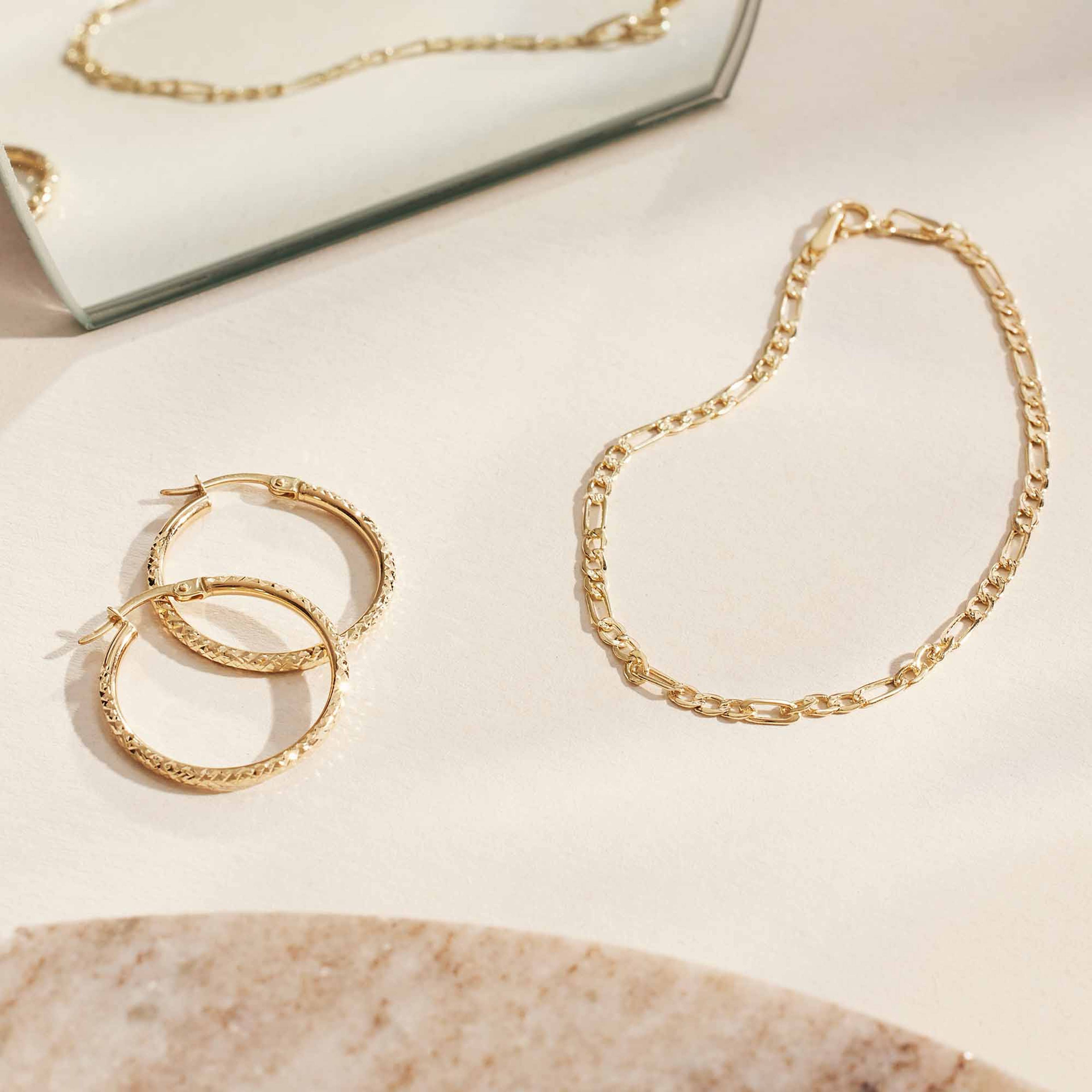 Rivoli 14 Karat Guld Creoler