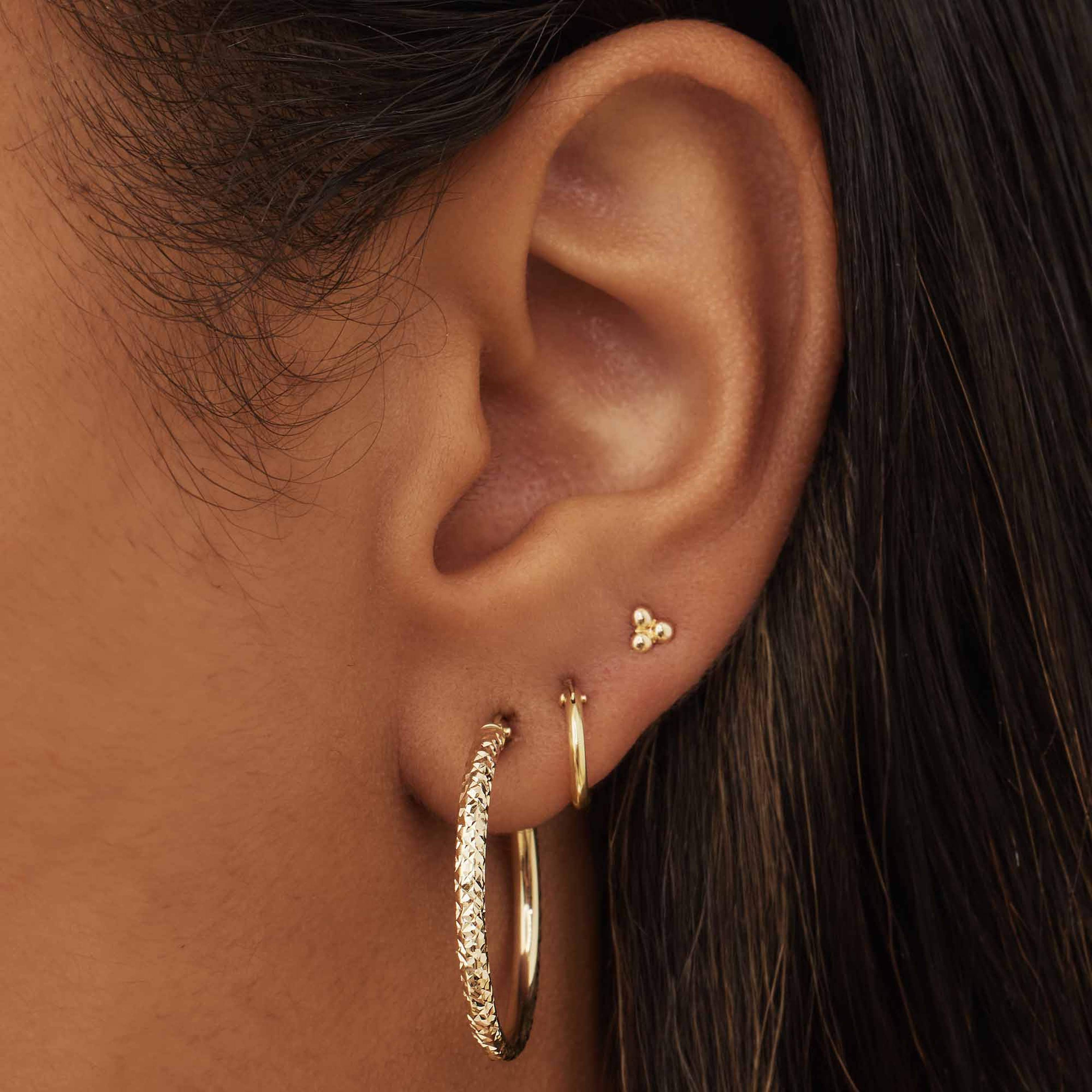 Rivoli 14 Karat Guld Creoler