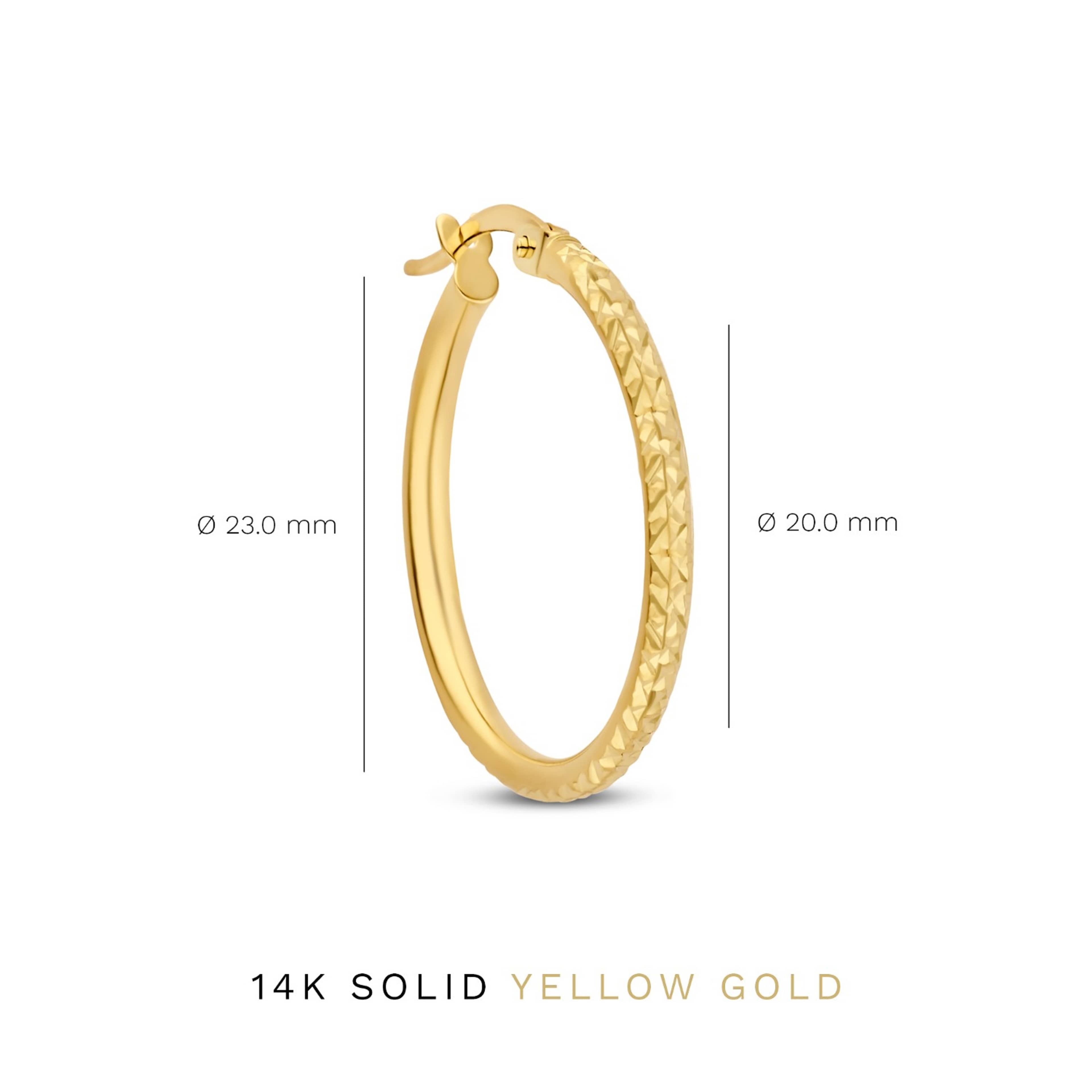 Rivoli 14 Karat Guld Creoler