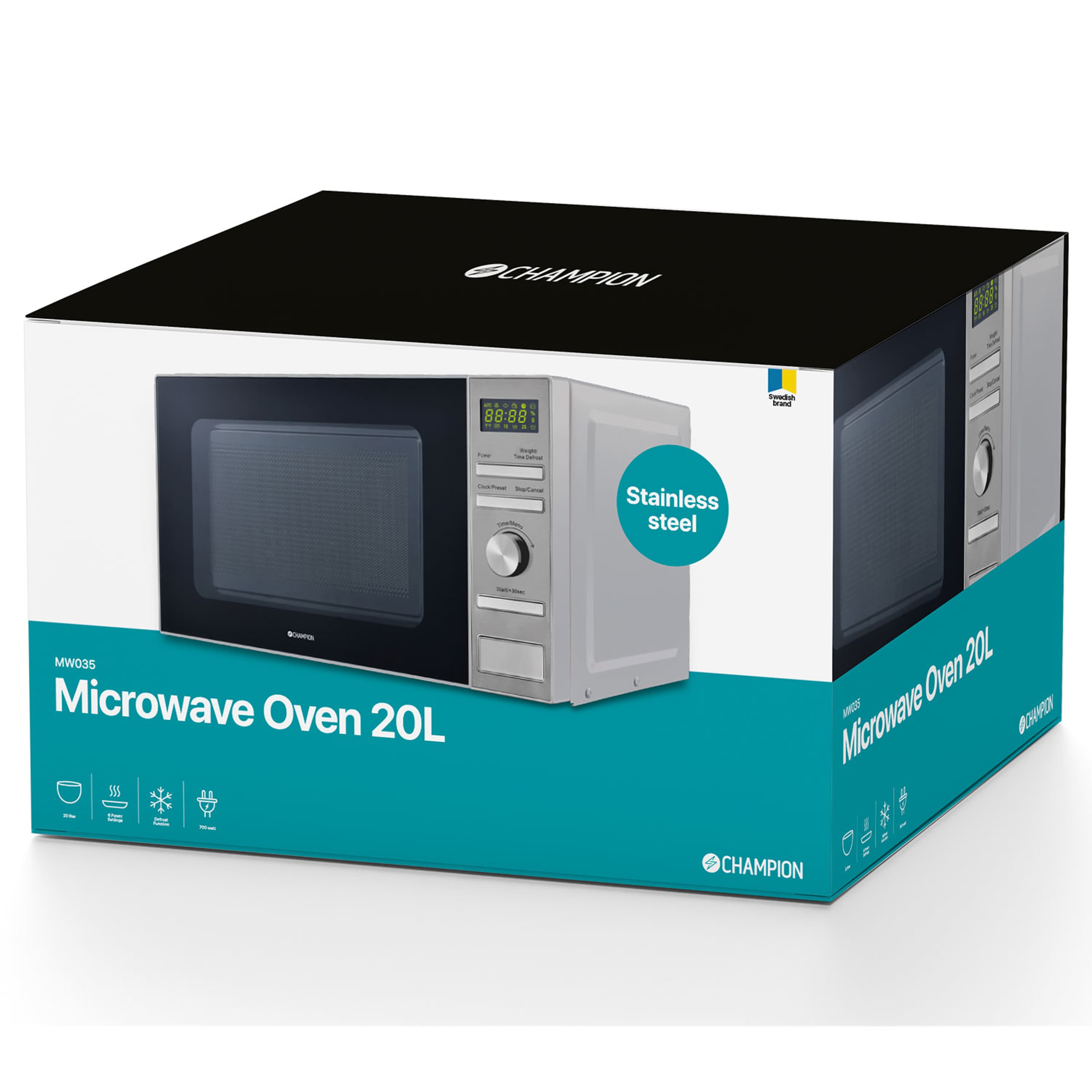 Mikrovågsugn Digital 20l
