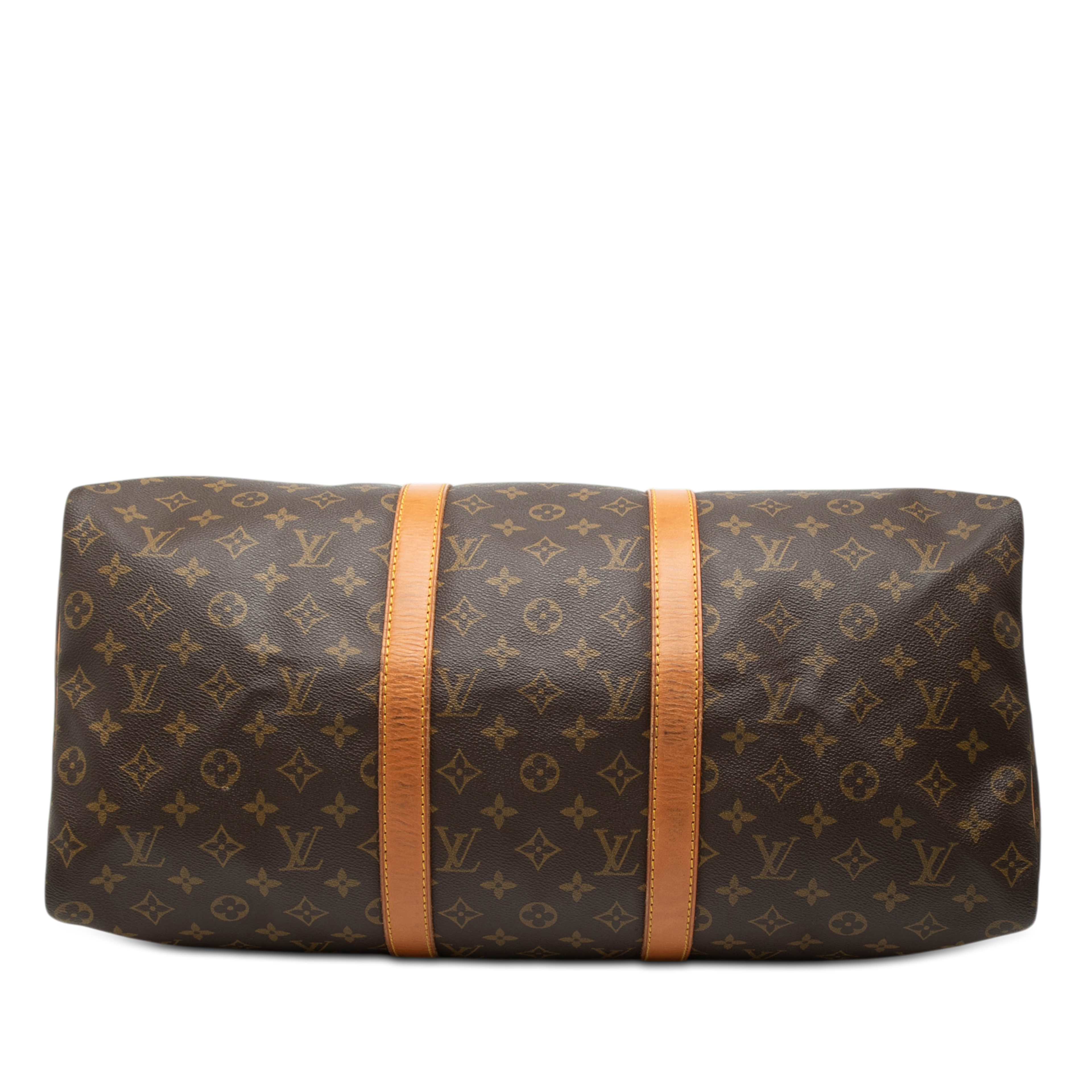 Louis Vuitton Monogram Keepall 50, från Luxclusif, i färgen brown. Klicka för att öppna bilden i stort format