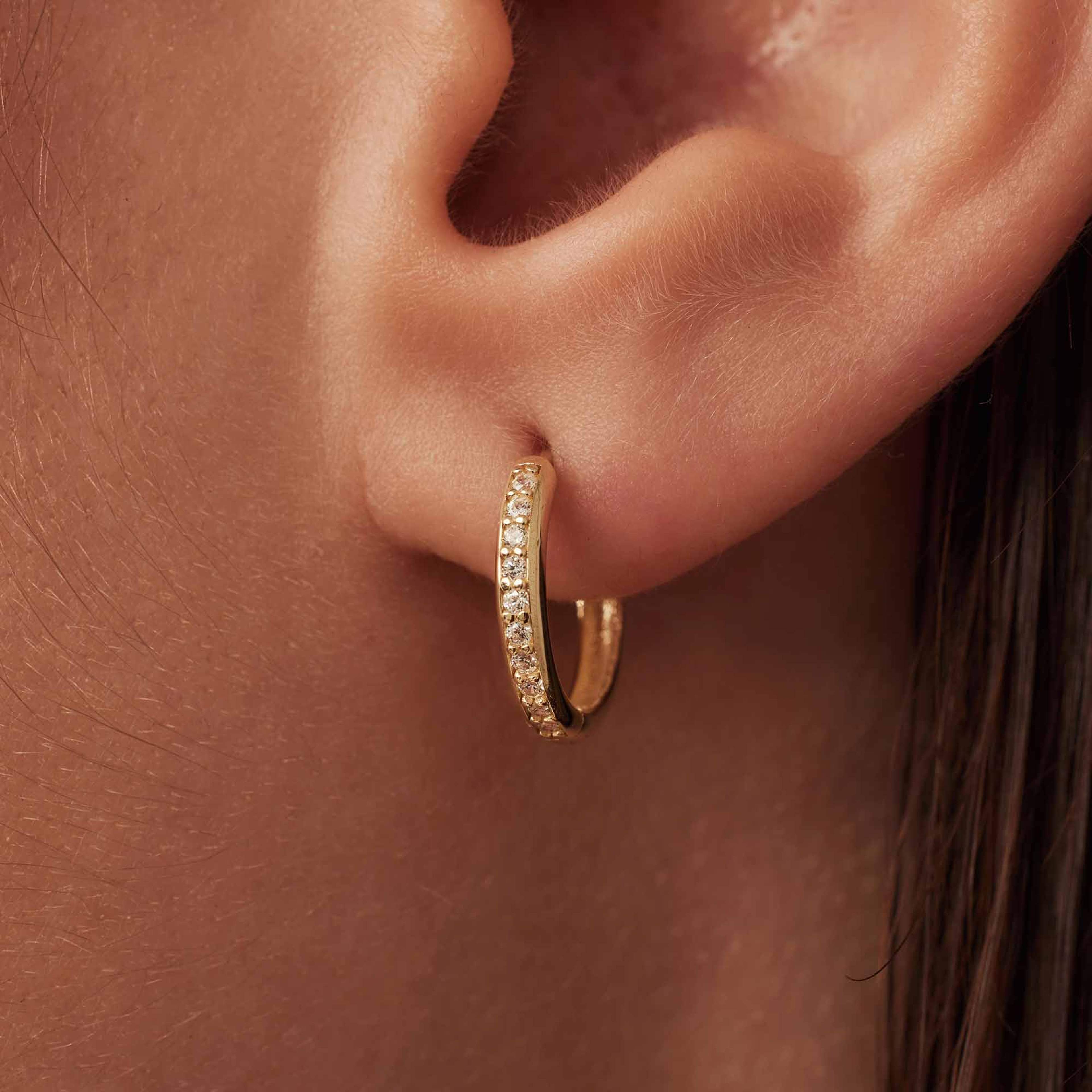 Le Marais 14 Karat Guld Creoler