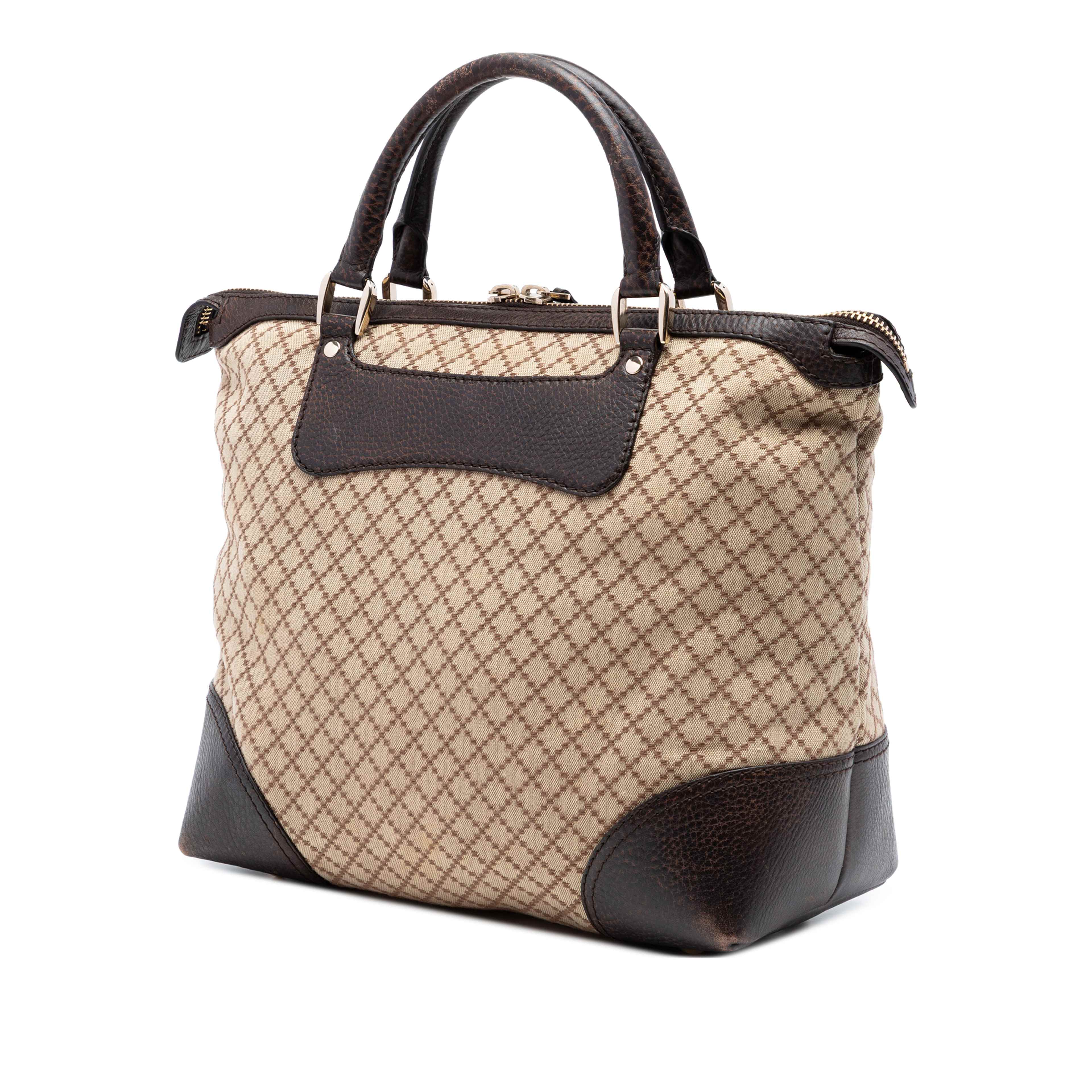 Gucci Diamante Canvas Catherine Tote, från Luxclusif, i färgen beige. Klicka för att öppna bilden i stort format