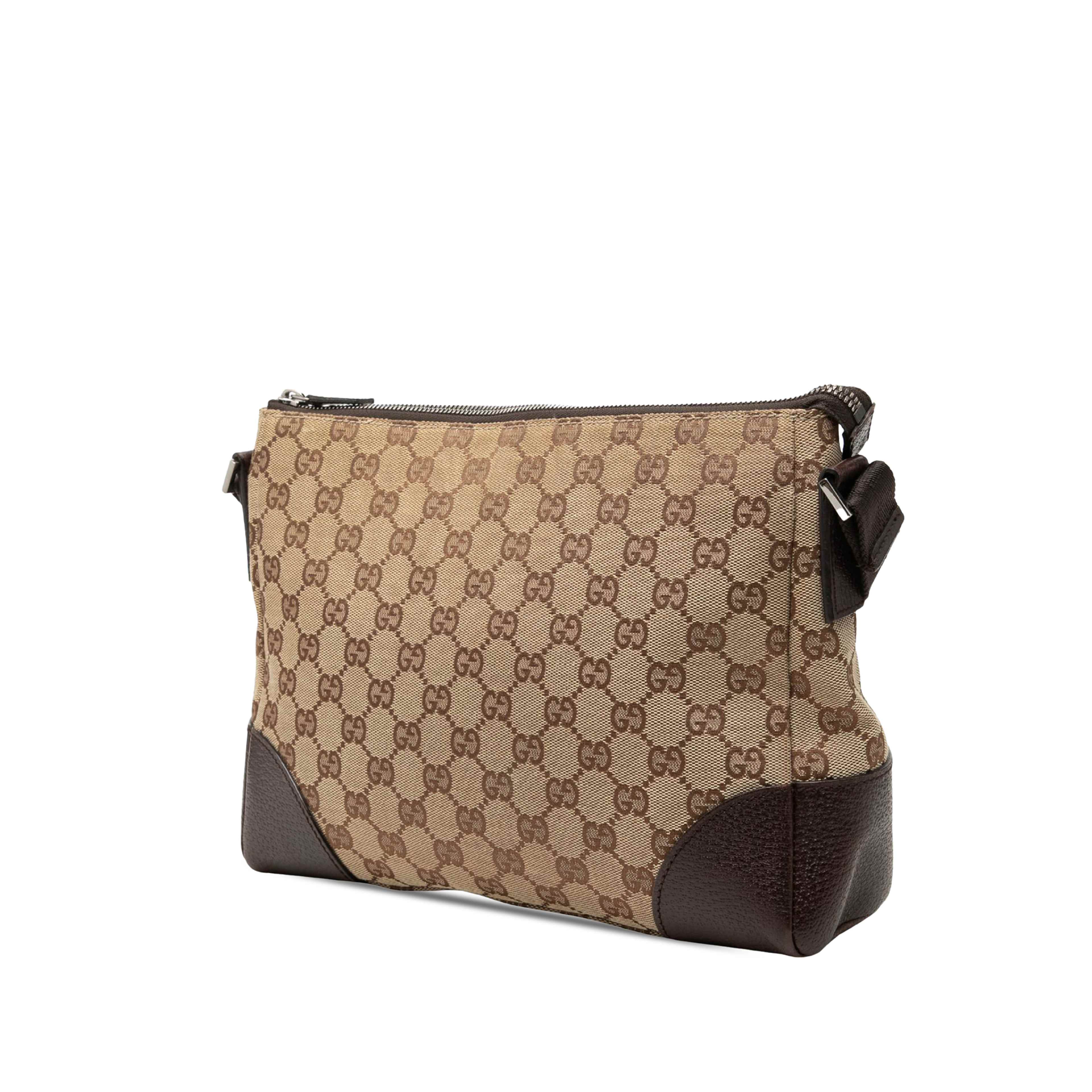 Gucci Gg Canvas Crossbody, från Luxclusif, i färgen beige. Klicka för att öppna bilden i stort format
