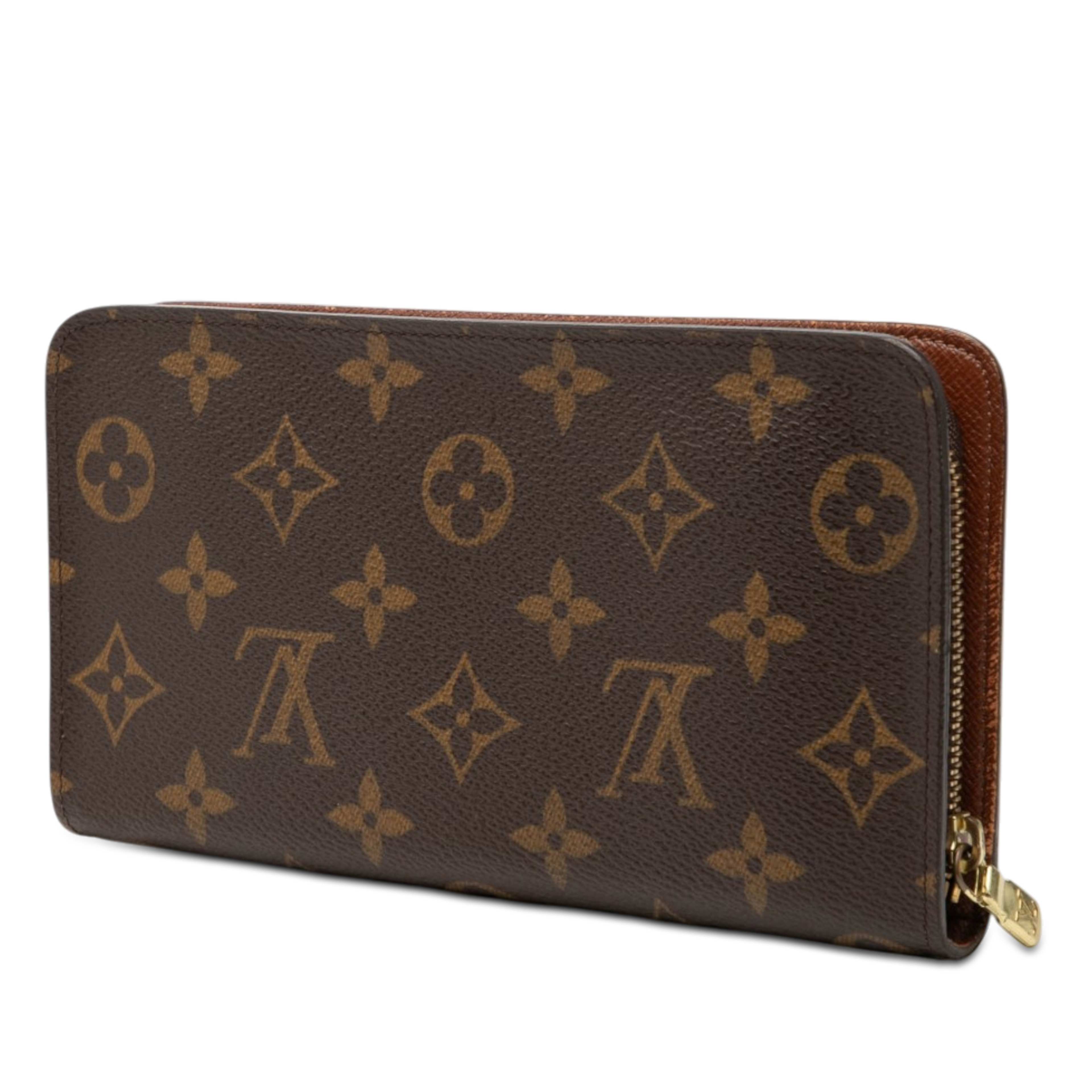 Louis Vuitton Monogram Porte Monnaie Zippy Long Wallet, från Luxclusif, i färgen brun. Klicka för att öppna bilden i stort format