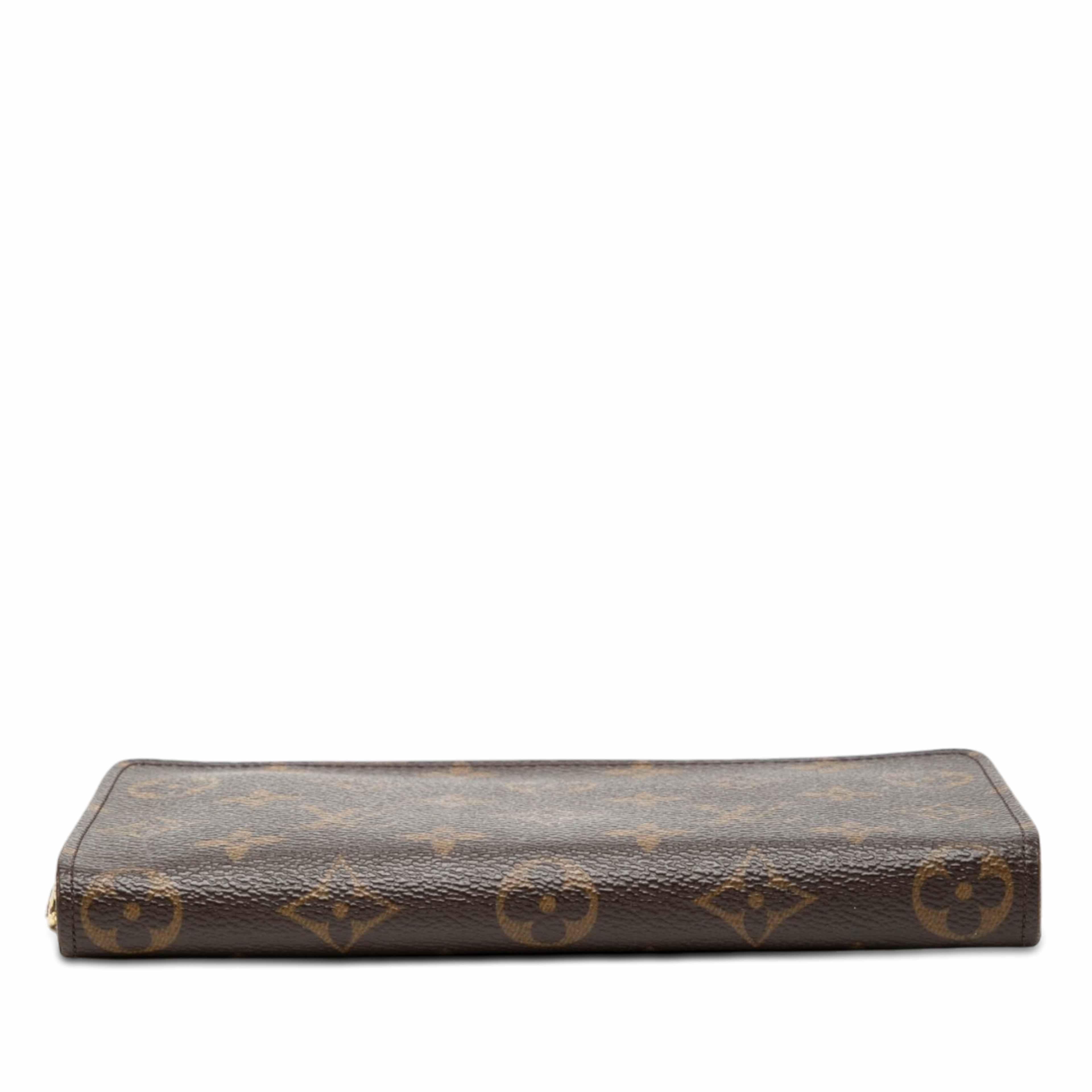 Louis Vuitton Monogram Porte Monnaie Zippy Long Wallet, från Luxclusif, i färgen brun. Klicka för att öppna bilden i stort format