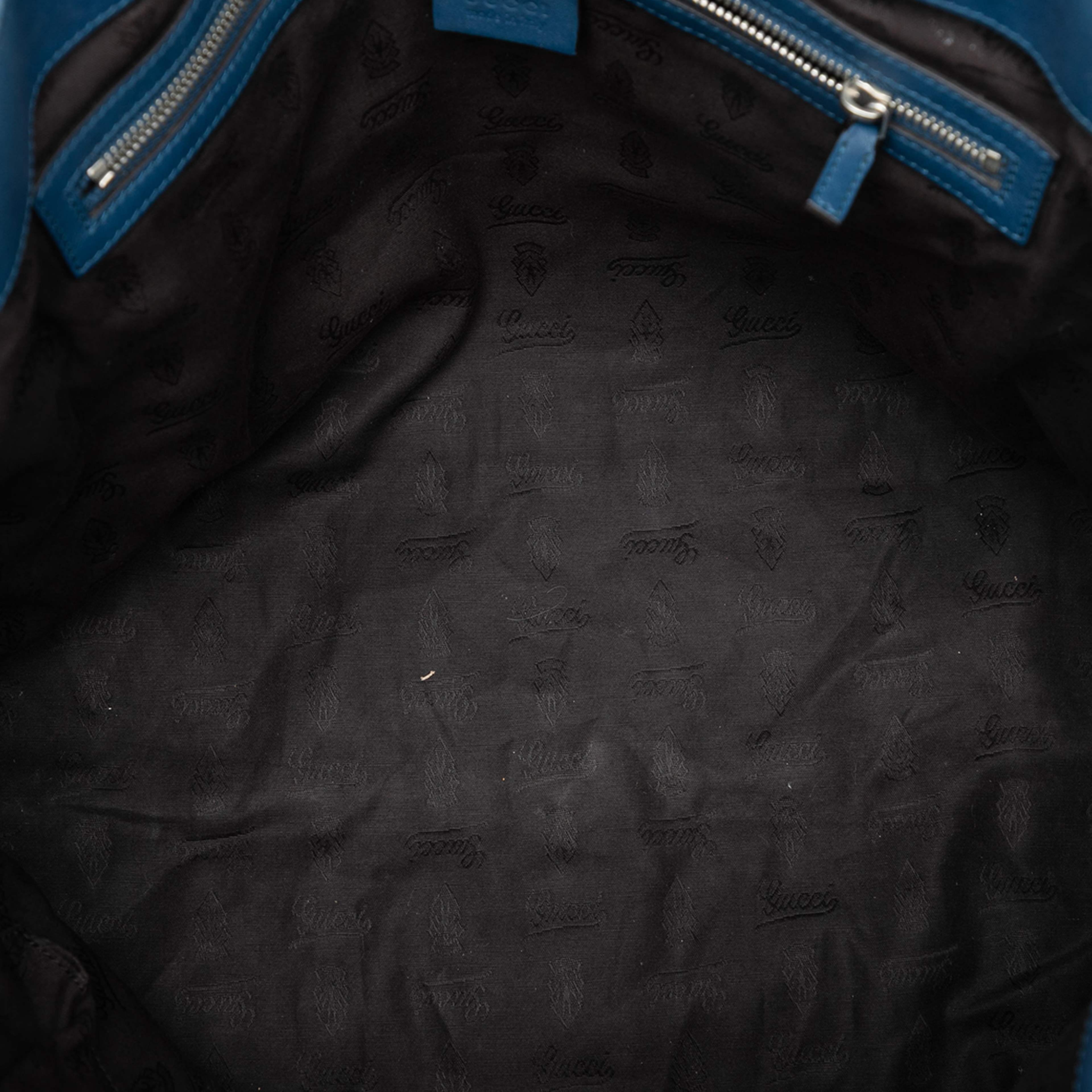 Gucci Guccissima Icon Bit Tote, från Luxclusif, i färgen peacock. Klicka för att öppna bilden i stort format