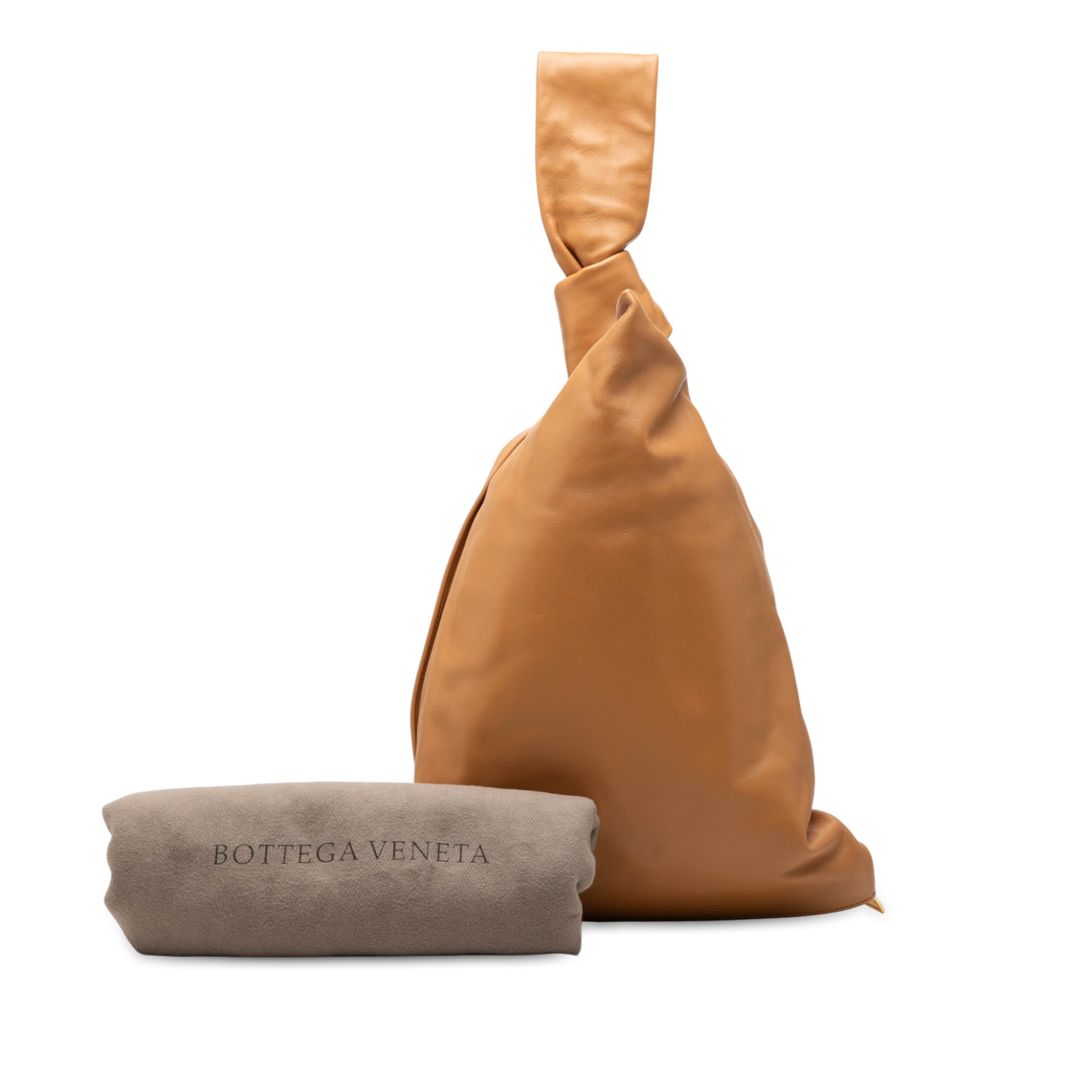 Bottega Veneta Nappa Bv Twist Handbag, från Luxclusif, i färgen brun. Klicka för att öppna bilden i stort format
