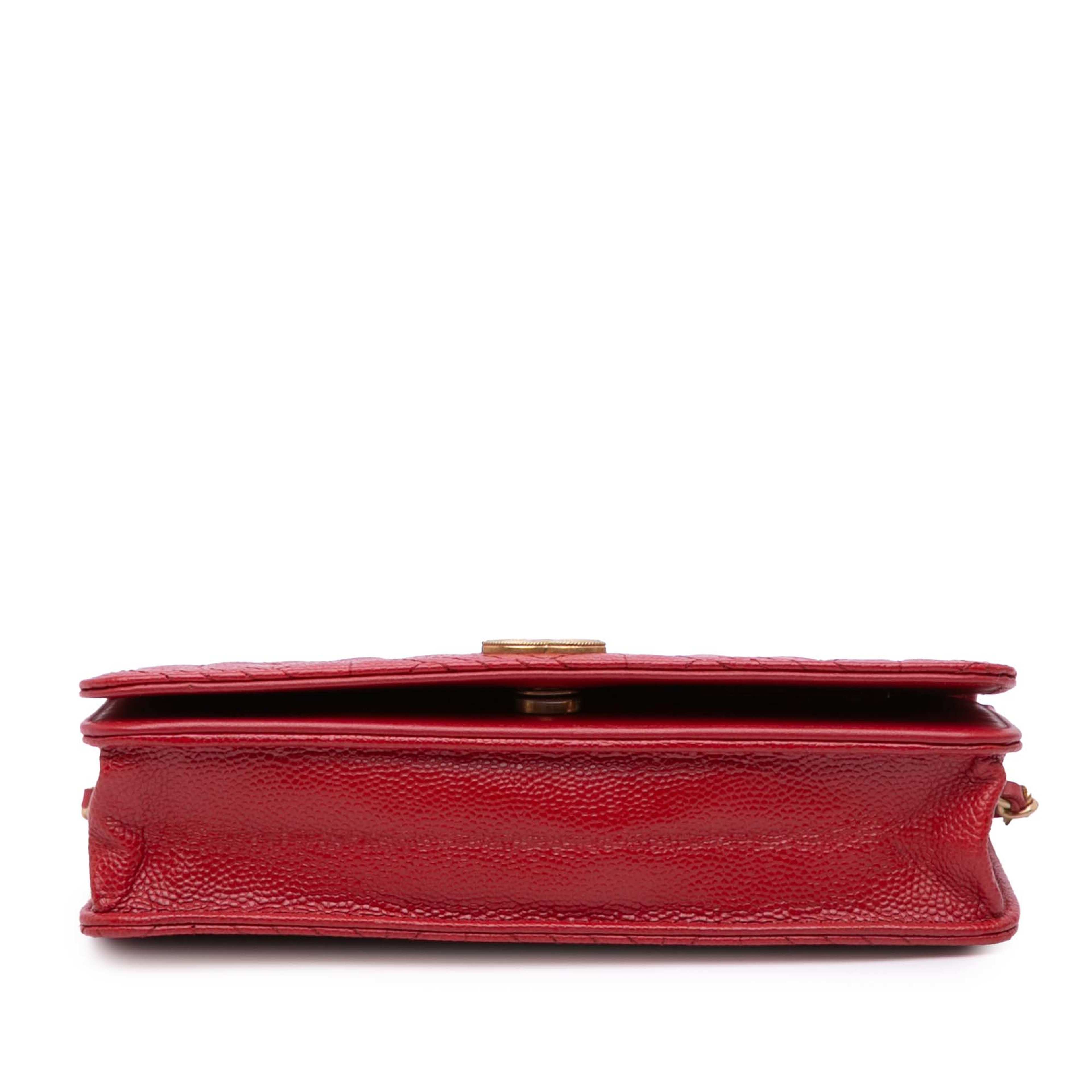 Chanel Cc Mixed Quilt Caviar Wallet On Chain