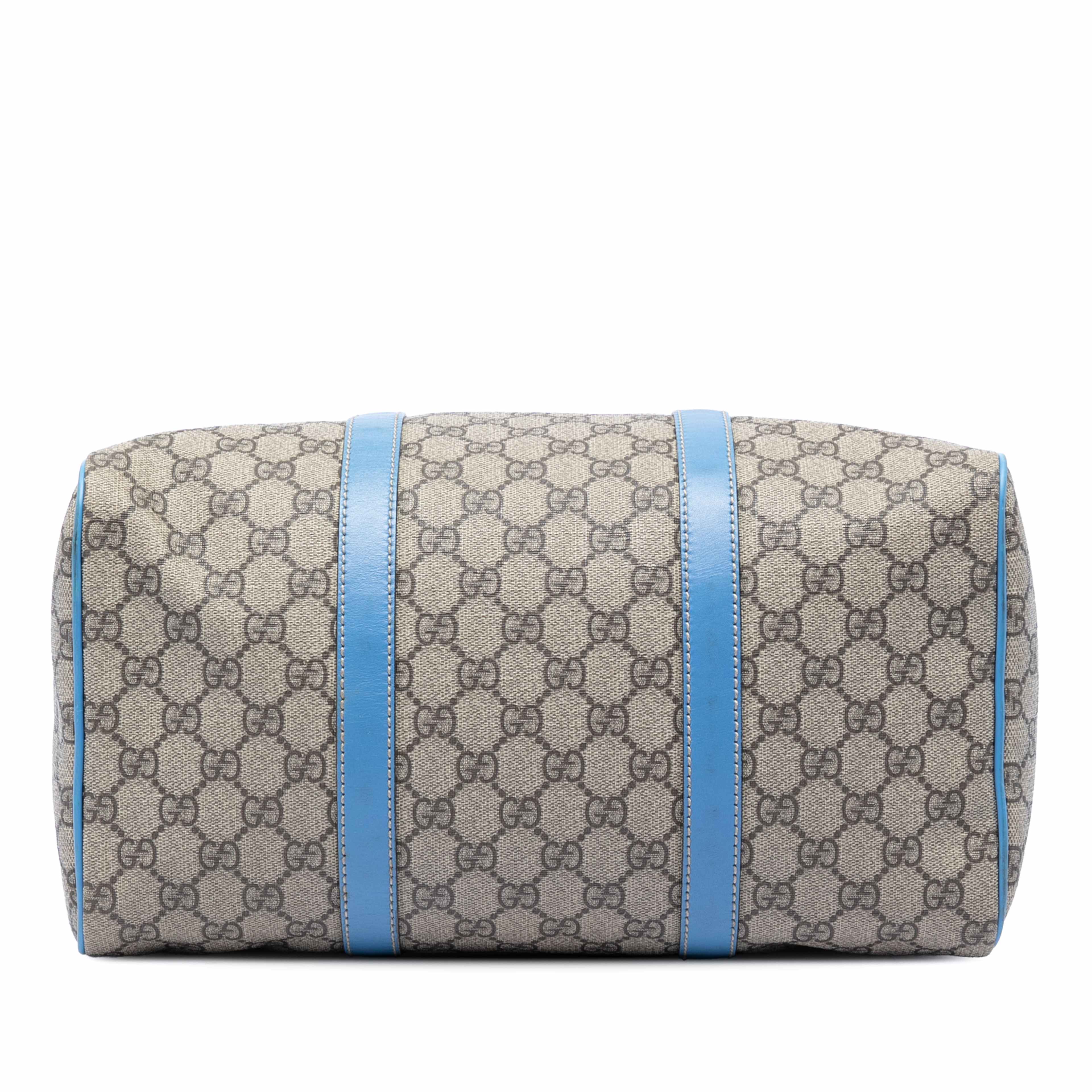 Gucci Medium Gg Supreme Joy Boston Bag, från Luxclusif, i färgen beige. Klicka för att öppna bilden i stort format