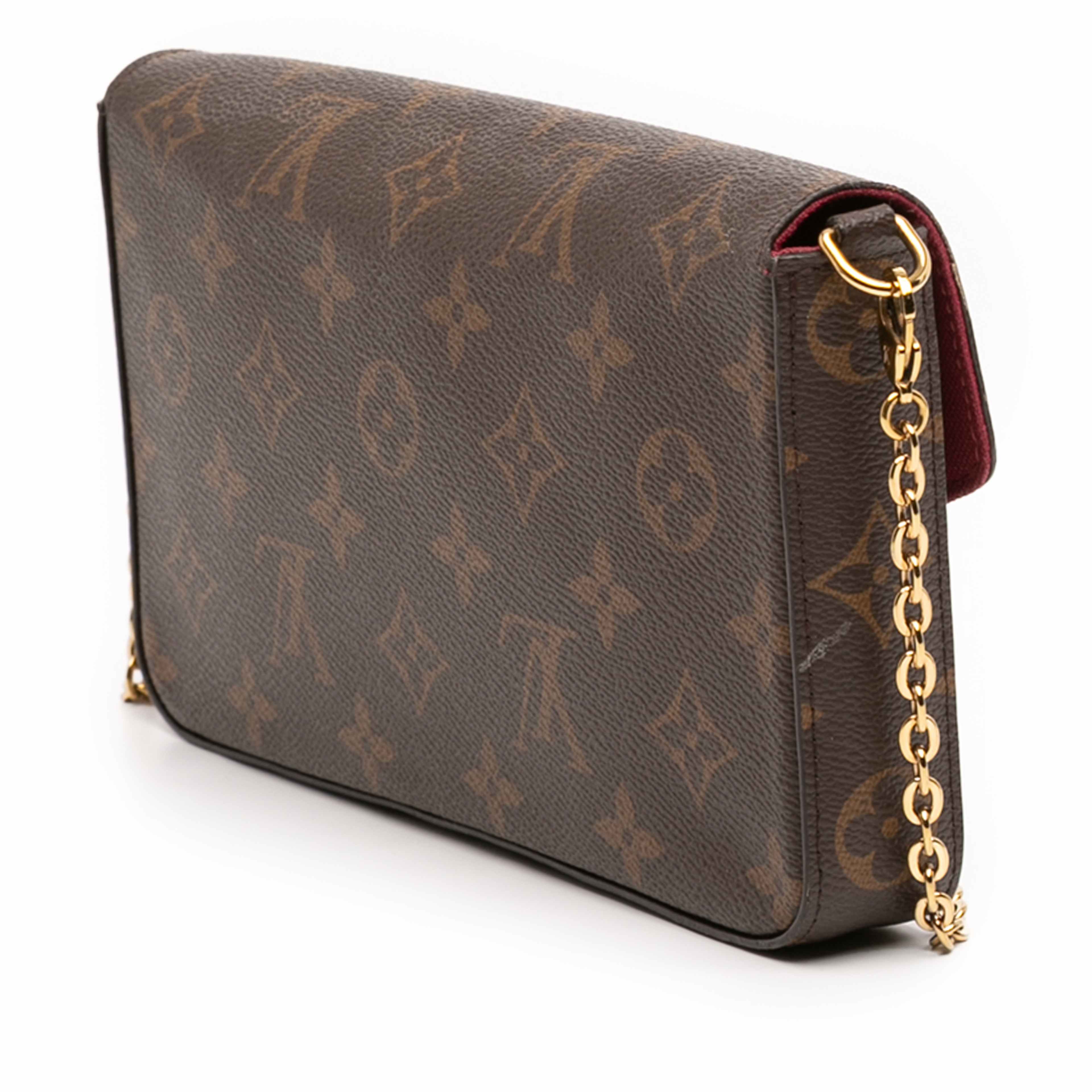 Louis Vuitton Monogram Pochette Felicie, från Luxclusif, i färgen brown. Klicka för att öppna bilden i stort format