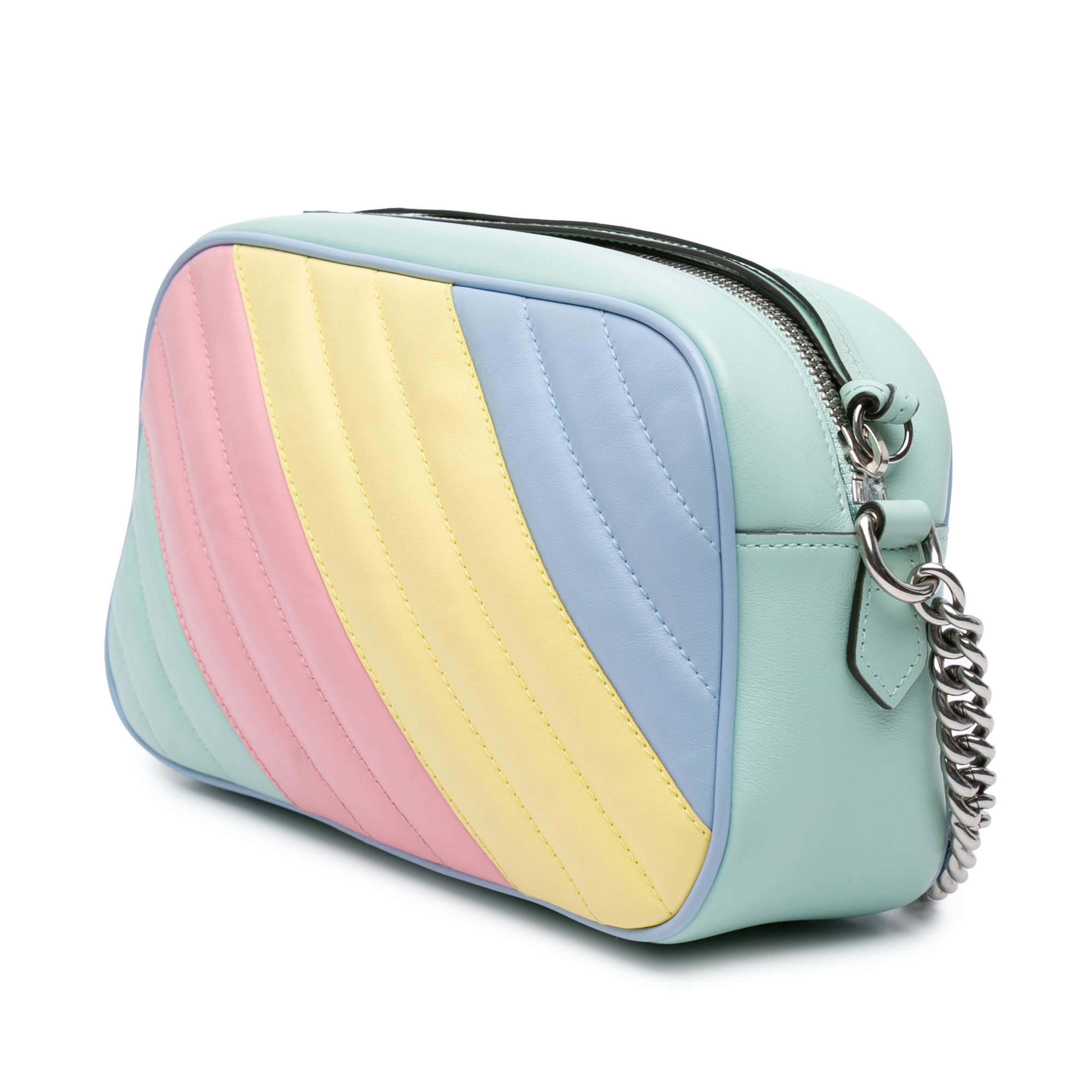 Gucci Small Gg Marmont Diagonal Matelasse Leather Crossbody