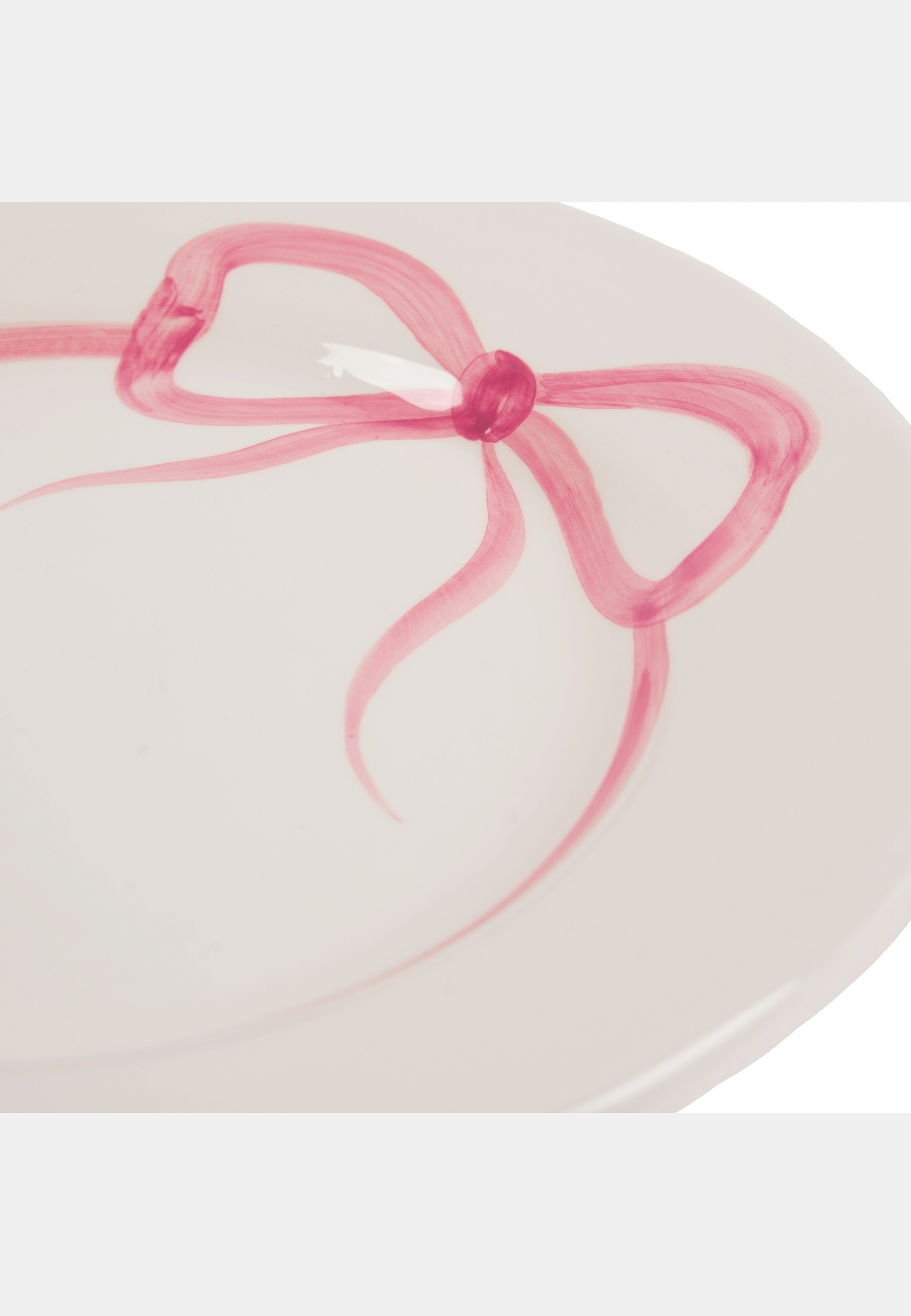 Bow Tallrik - 28 Cm, från Pick A Poppy, i färgen pink. Klicka för att öppna bilden i stort format