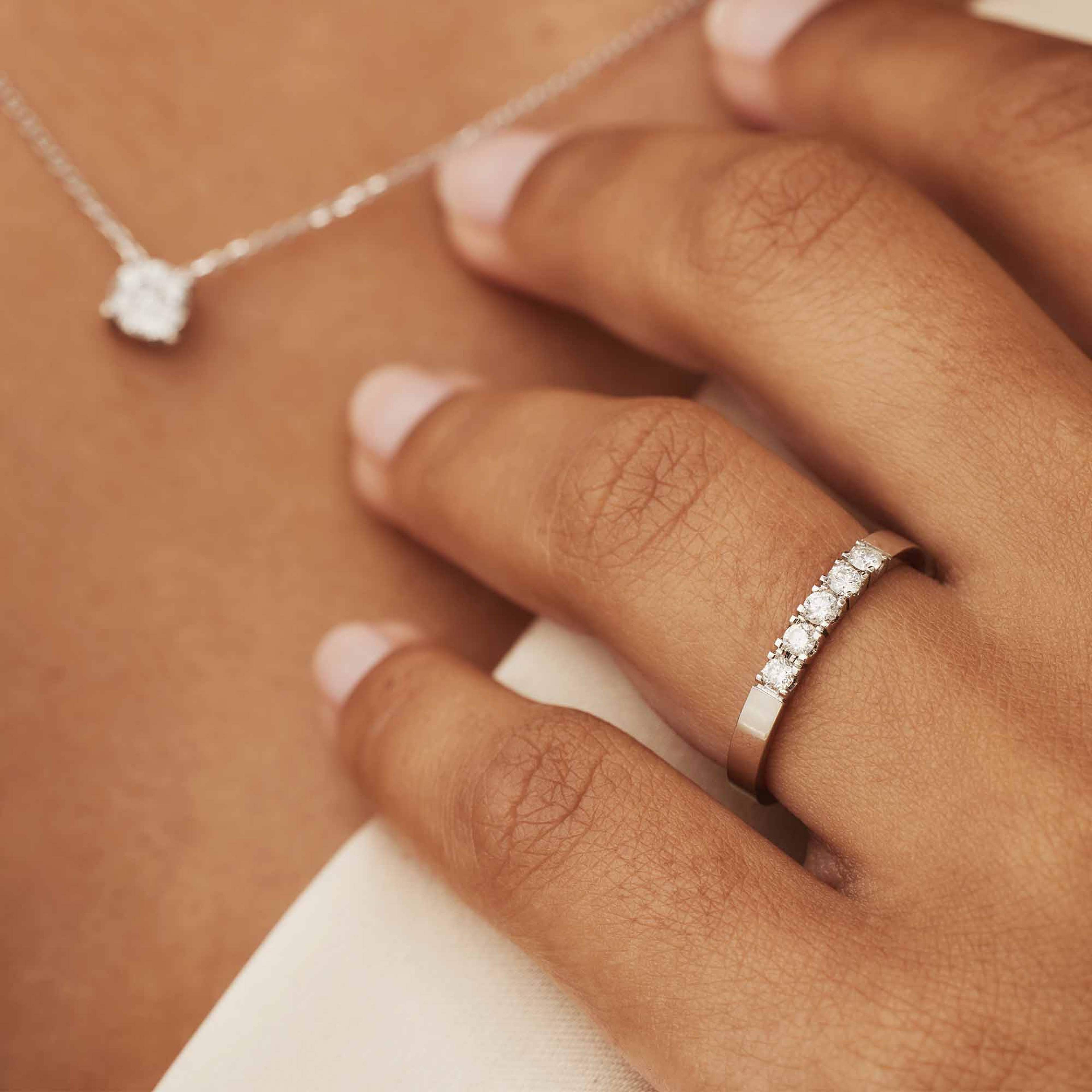 De La Paix Vitt Guld Ring