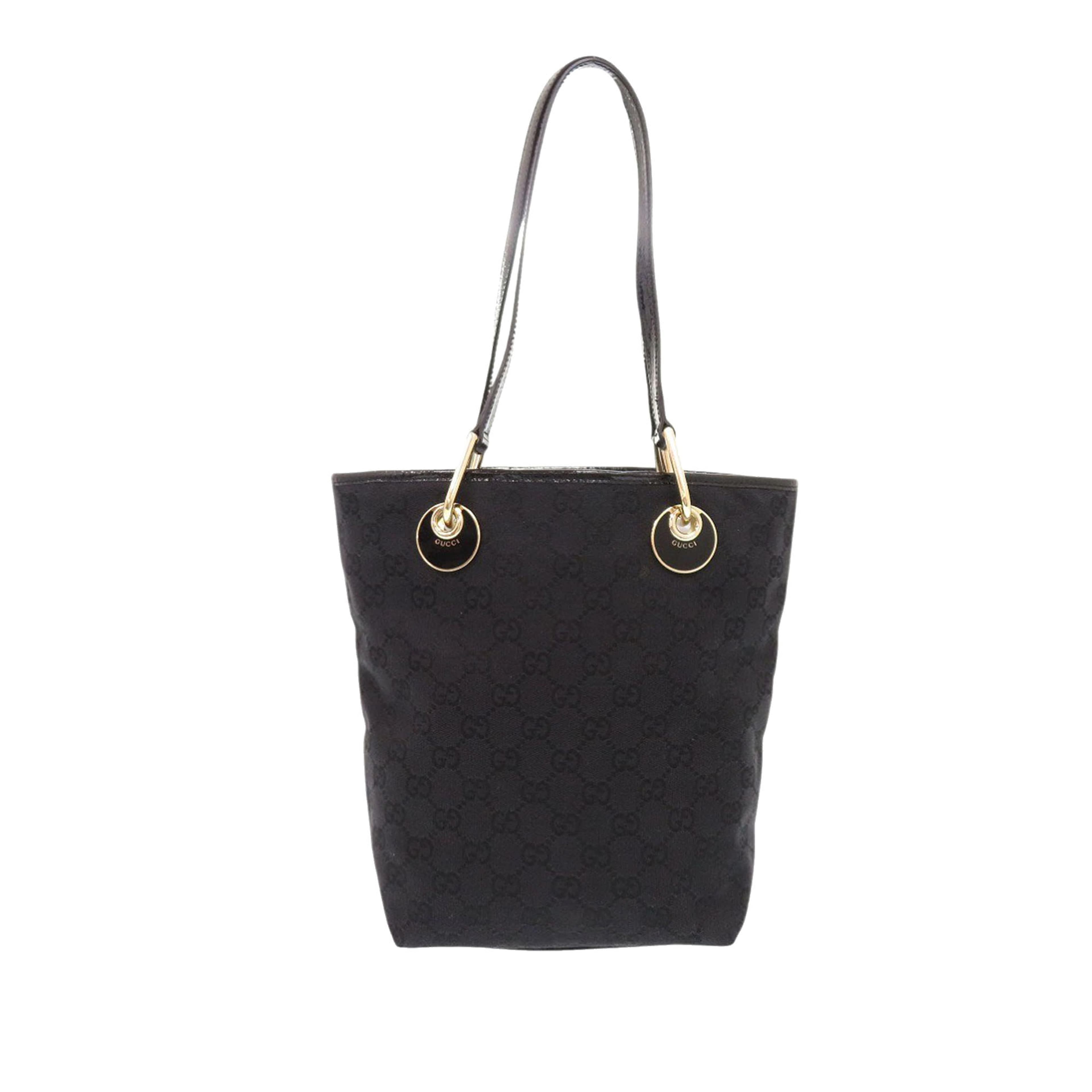 Gucci Gg Canvas Eclipse Tote, från Luxclusif, i färgen black. Klicka för att öppna bilden i stort format