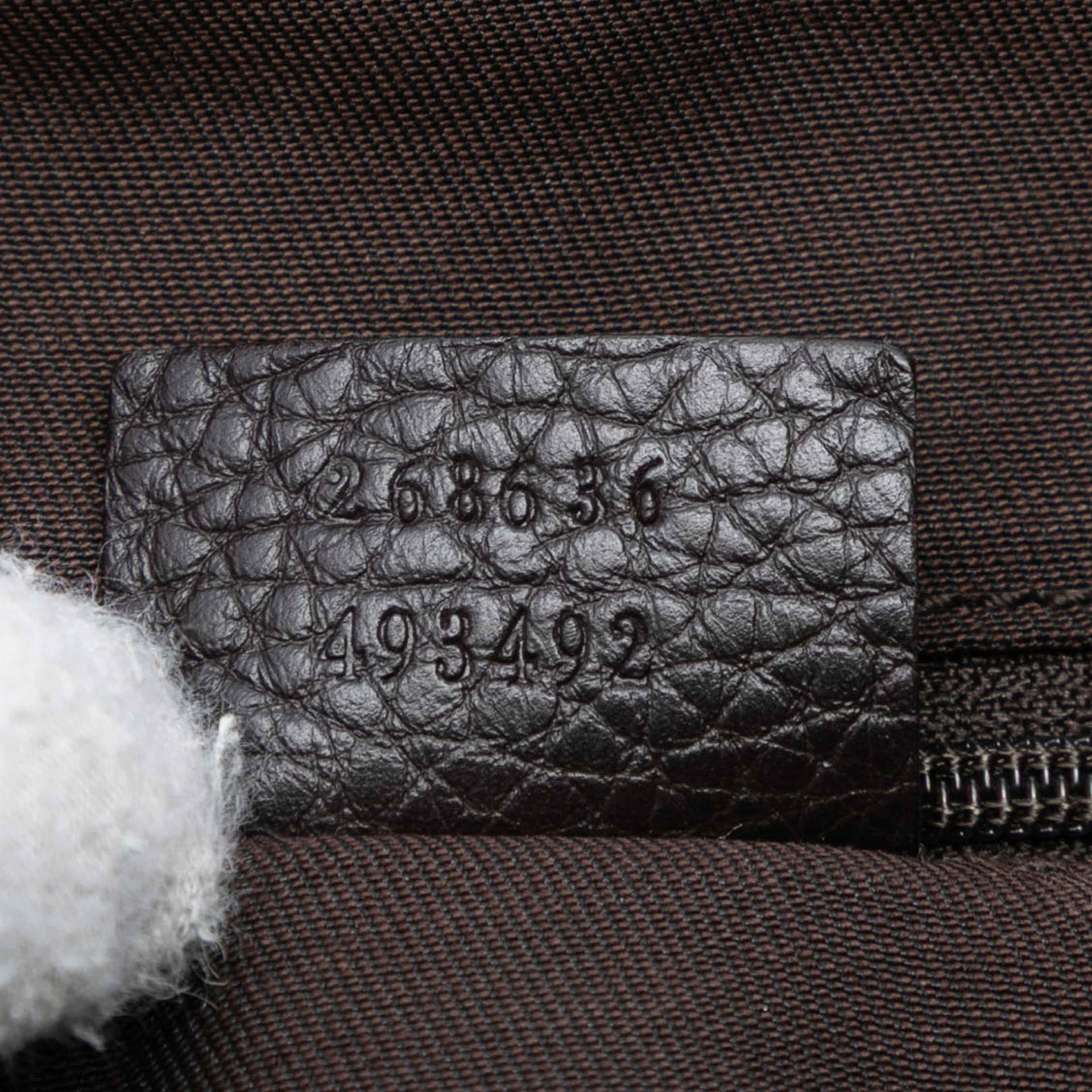 Gucci Gg Denim Abbey D Ring Shoulder Bag, från Luxclusif, i färgen dark brown. Klicka för att öppna bilden i stort format