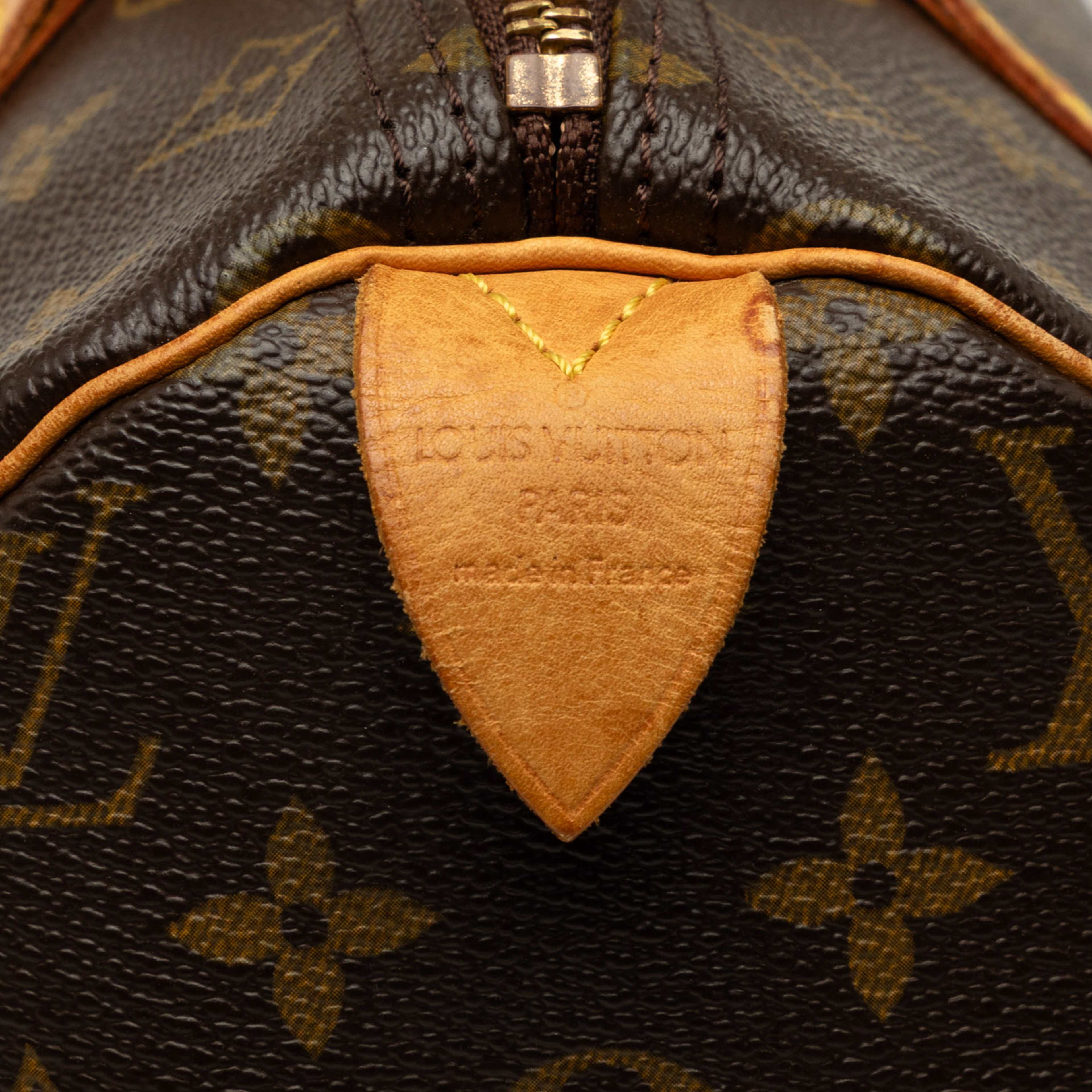 Louis Vuitton Monogram Speedy 30, från Luxclusif, i färgen brun. Klicka för att öppna bilden i stort format