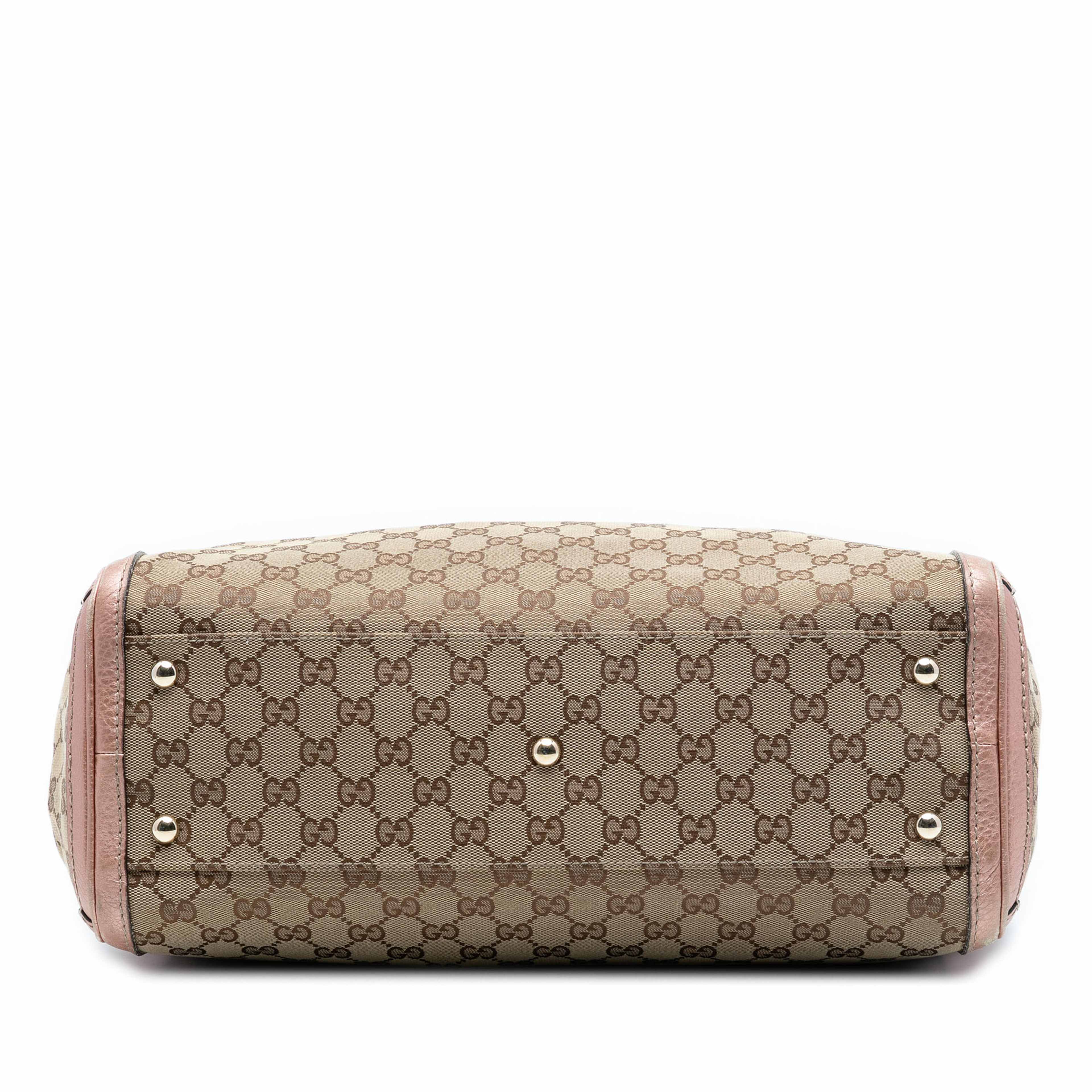 Gucci Medium Gg Canvas Bella Tote, från Luxclusif, i färgen beige. Klicka för att öppna bilden i stort format