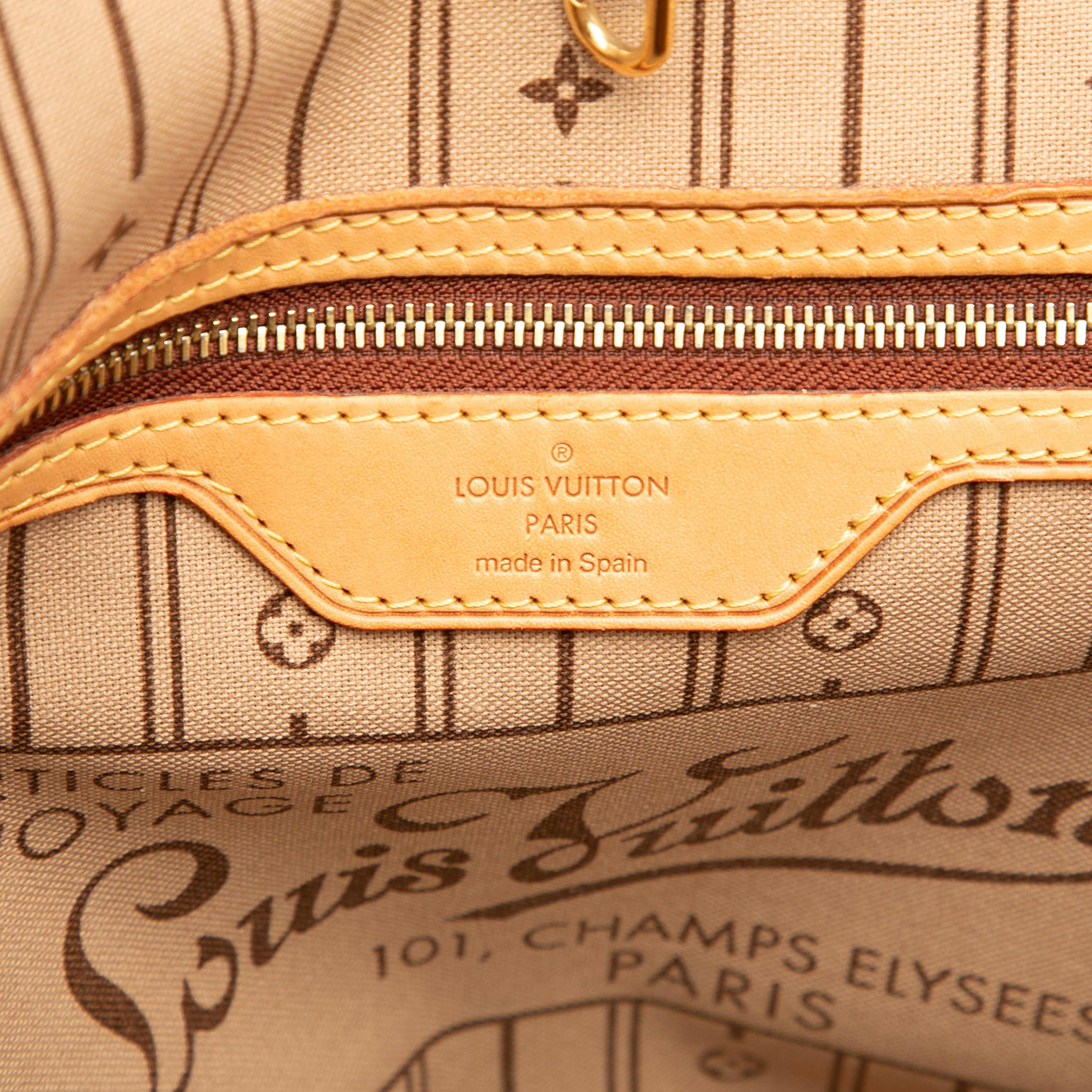 Louis Vuitton Monogram Neverfull Mm, från Luxclusif, i färgen brun. Klicka för att öppna bilden i stort format