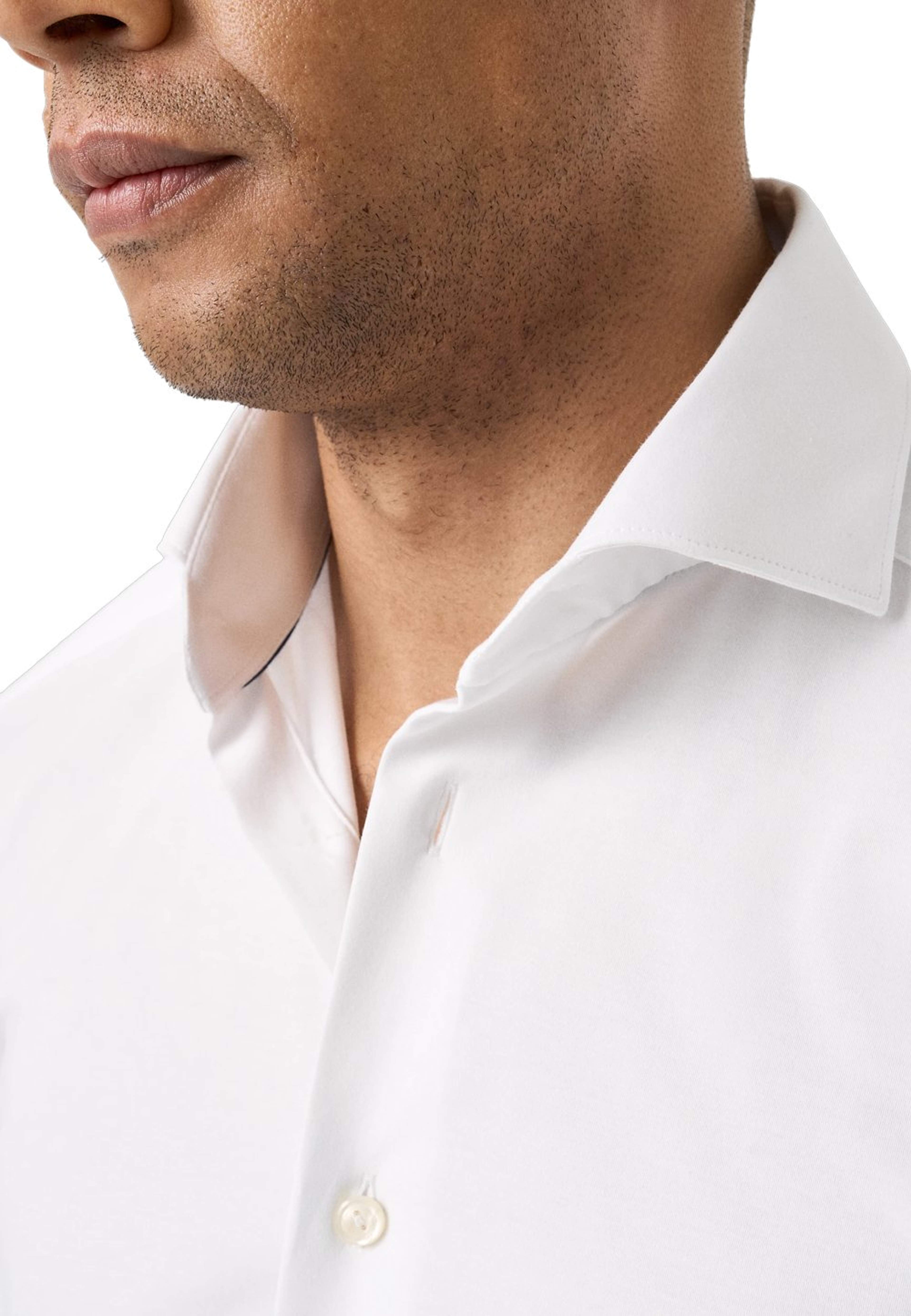 Bomullsskjorta Med Fyrvägsstretch Slim Fit