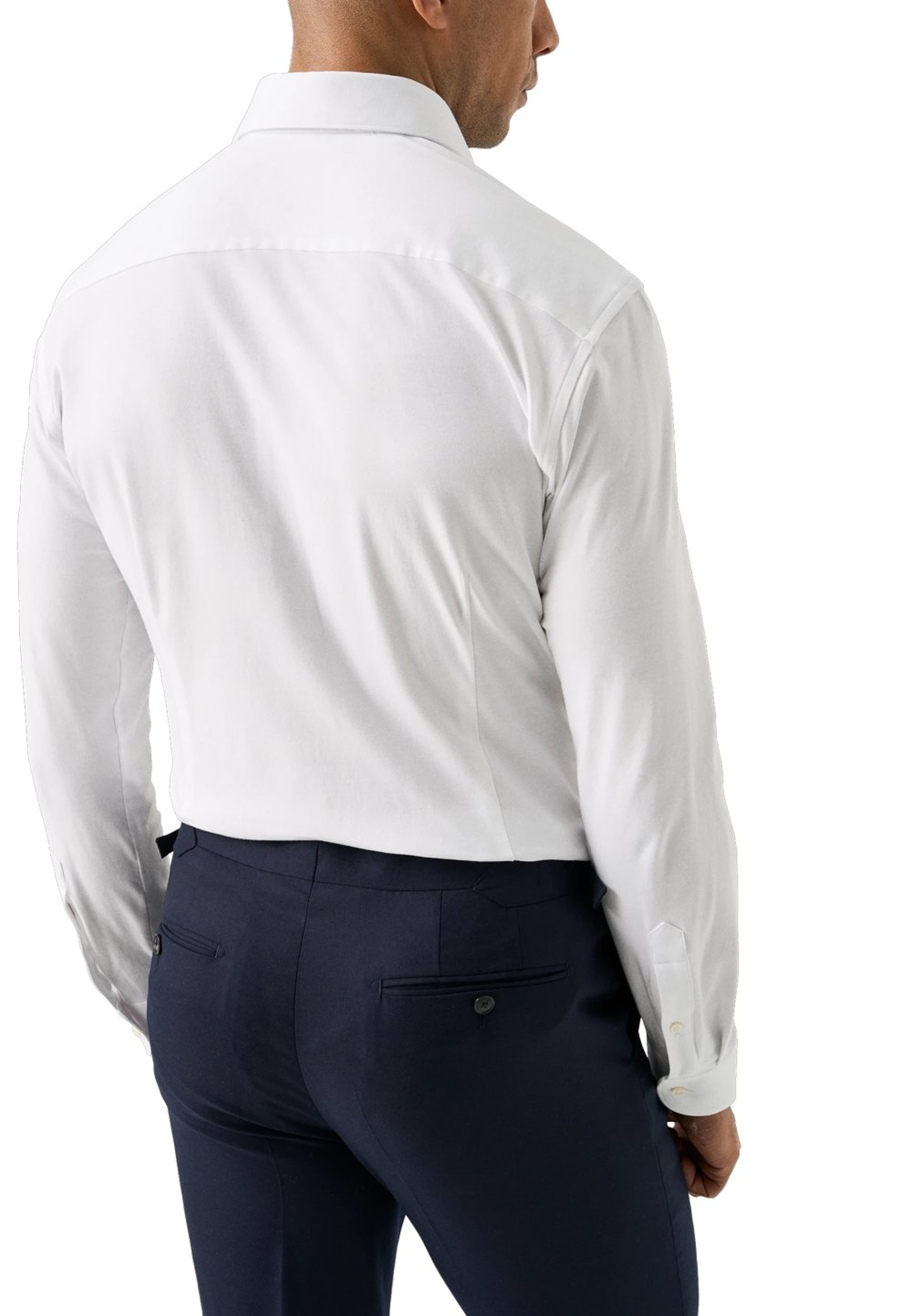 Bomullsskjorta Med Fyrvägsstretch Slim Fit