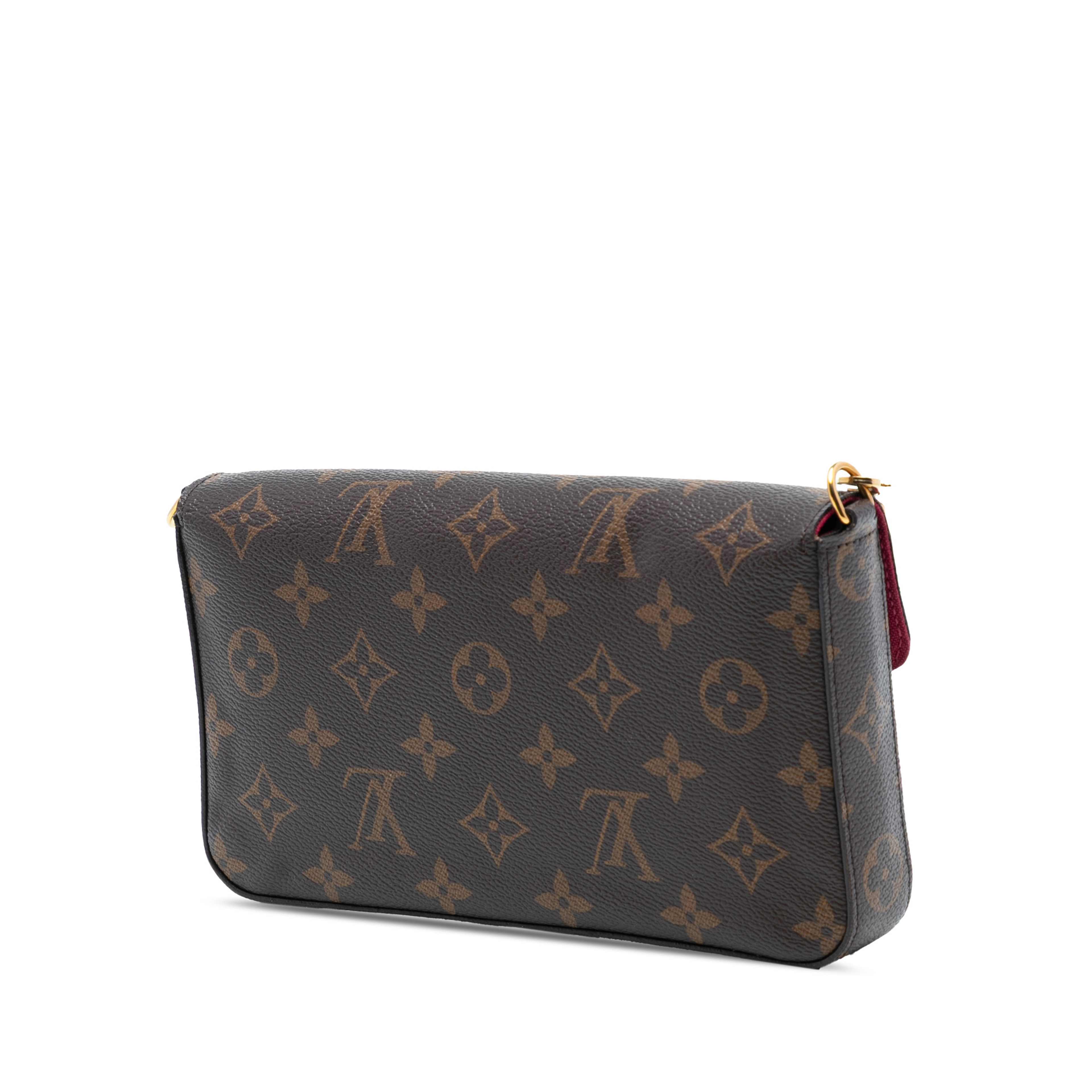Louis Vuitton Monogram Pochette Felicie, från Luxclusif, i färgen brown. Klicka för att öppna bilden i stort format