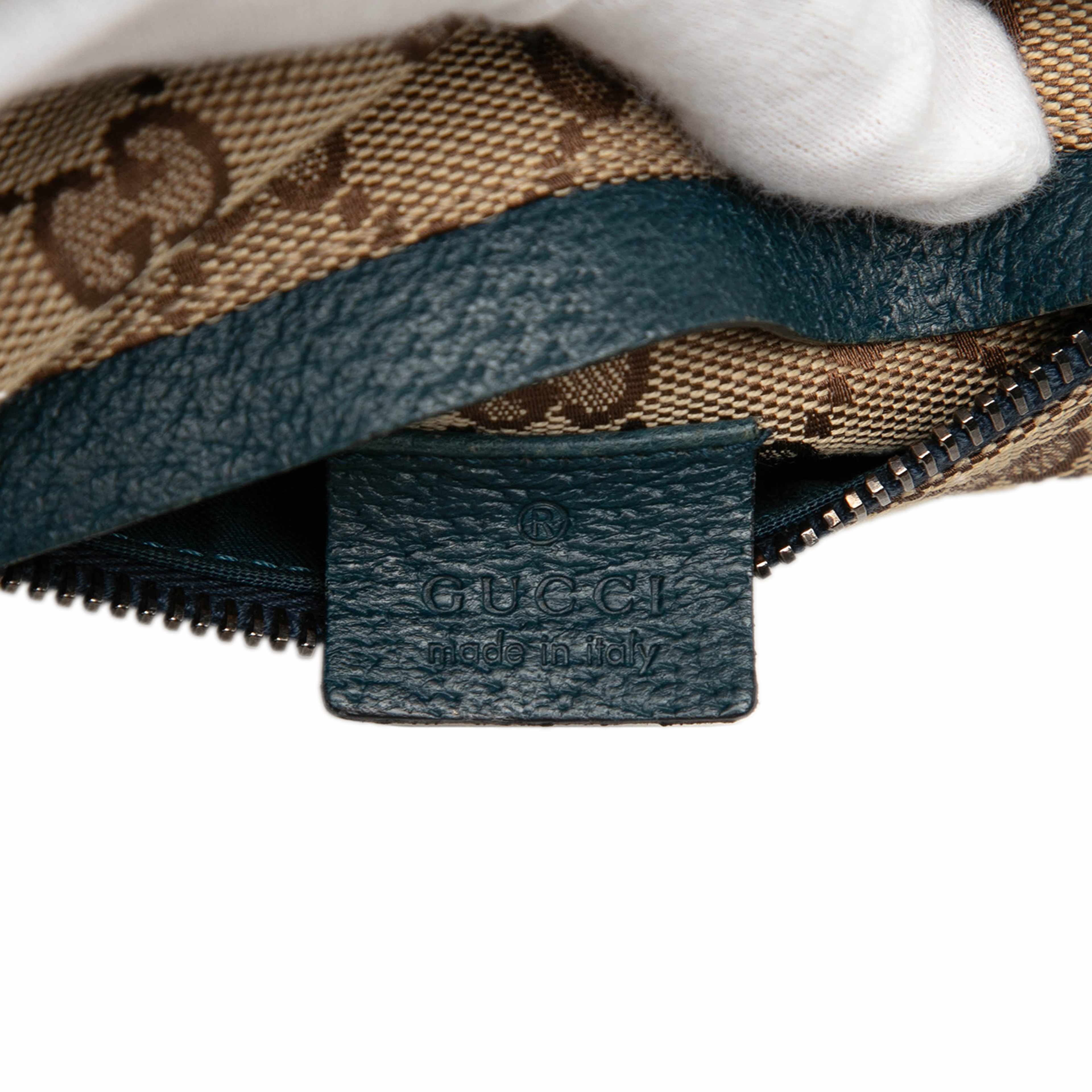 Gucci Gg Canvas Web Double Pocket Belt Bag, från Luxclusif, i färgen beige. Klicka för att öppna bilden i stort format