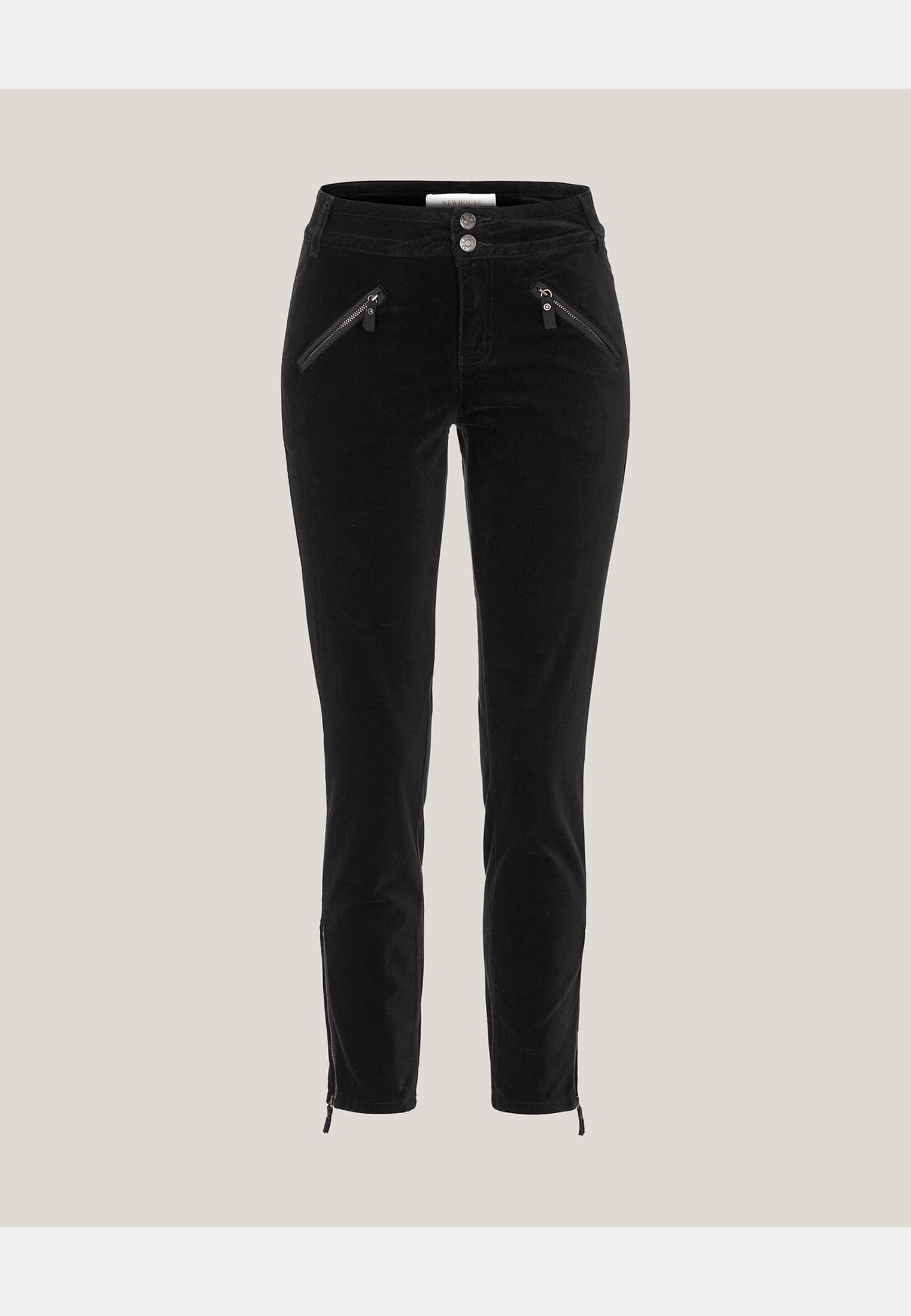 Sammetsbyxa Jodhpurs, från Newhouse, i färgen svart. Klicka för att öppna bilden i stort format