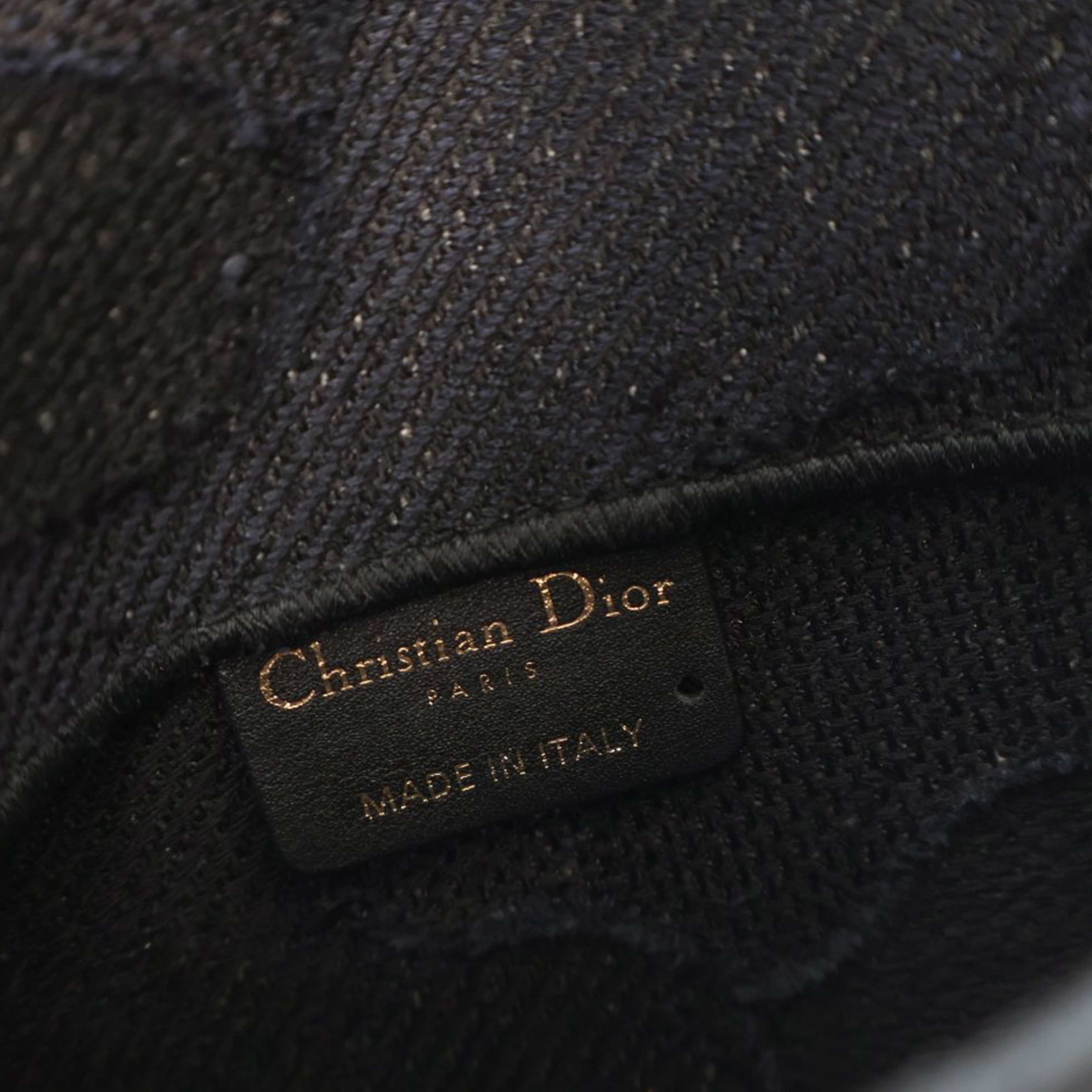 Dior Canvas Embroidered Camouflage Saddle Belt Bag