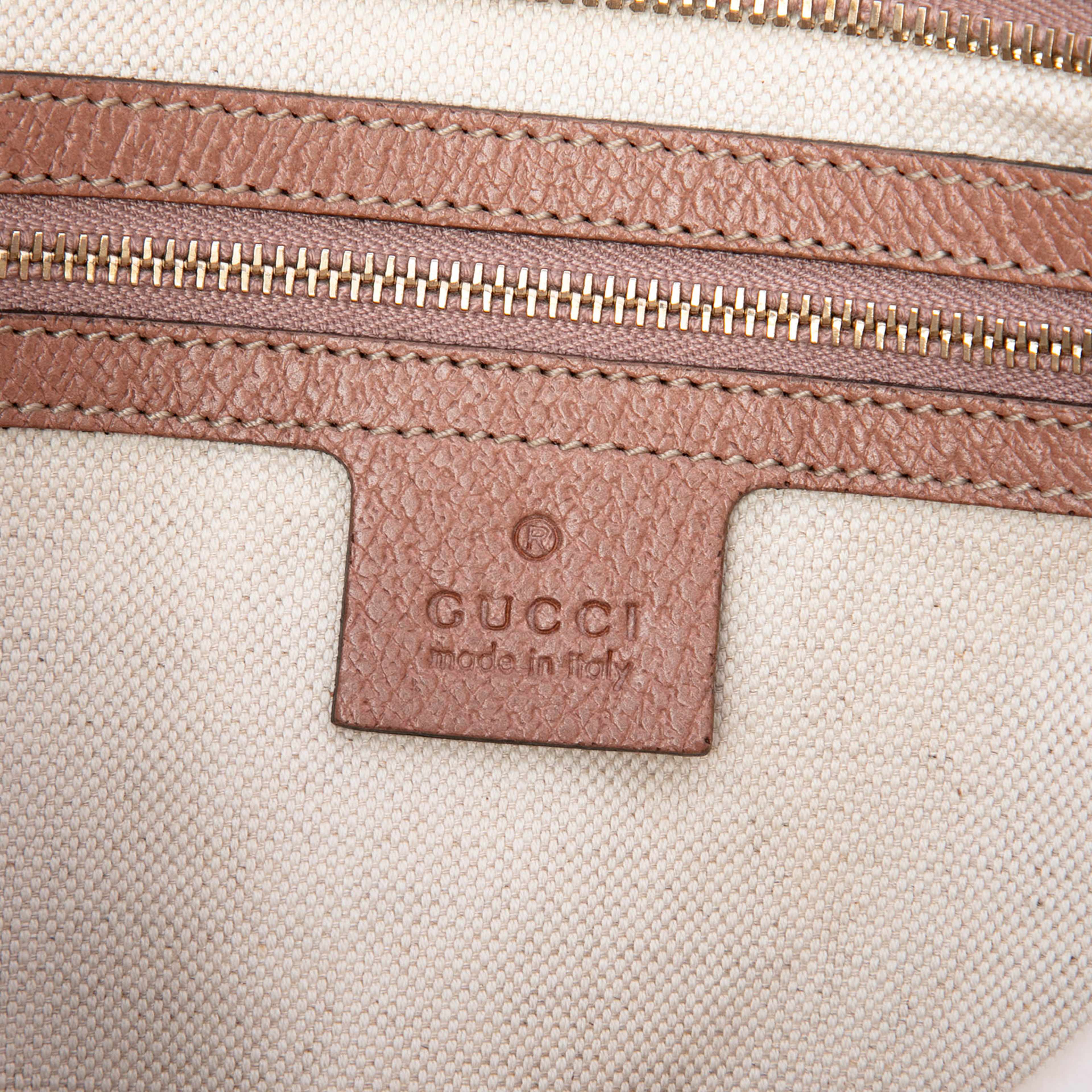 Gucci Gg Canvas Bree Tote, från Luxclusif, i färgen beige. Klicka för att öppna bilden i stort format