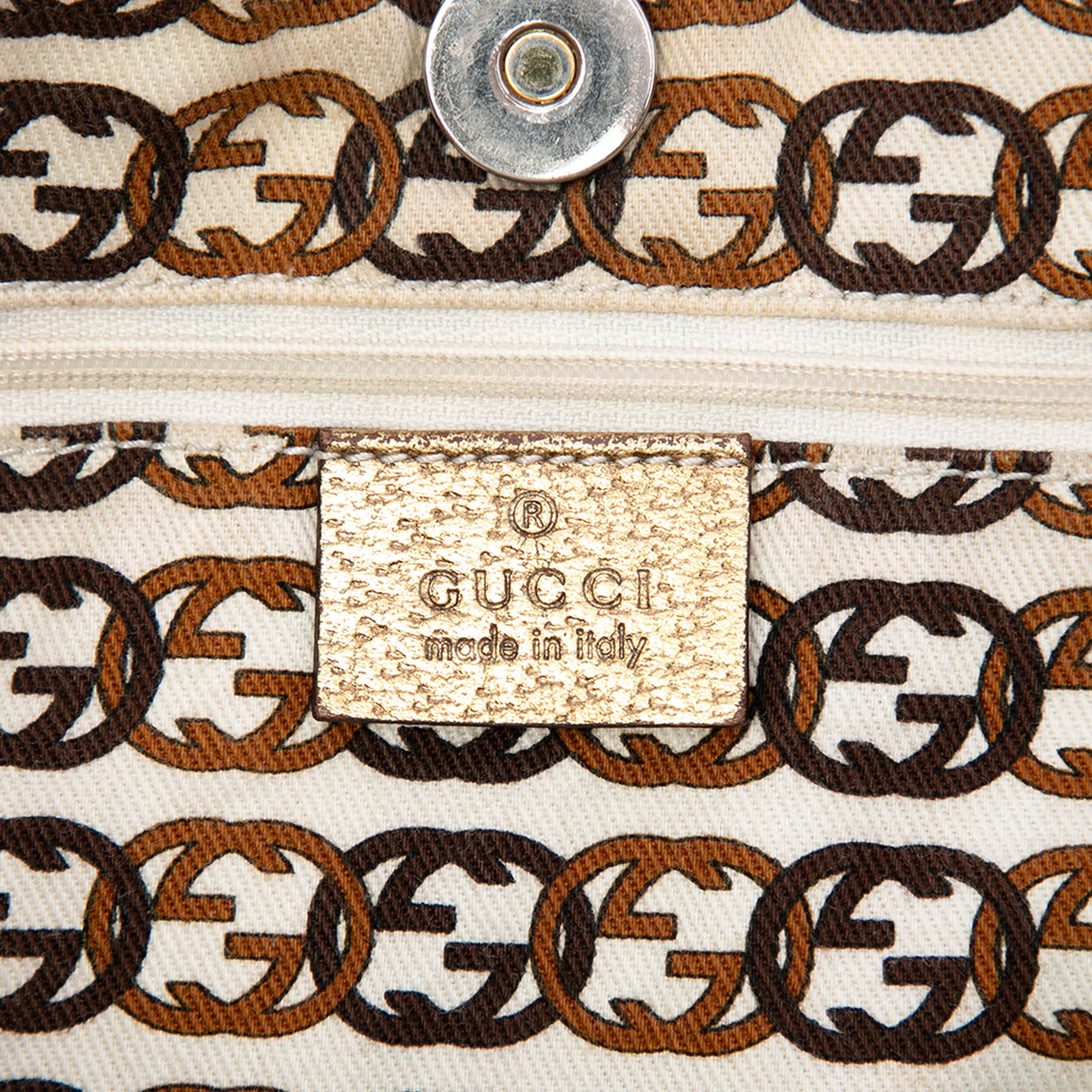 Gucci Gg Canvas Princy Tote, från Luxclusif, i färgen beige. Klicka för att öppna bilden i stort format