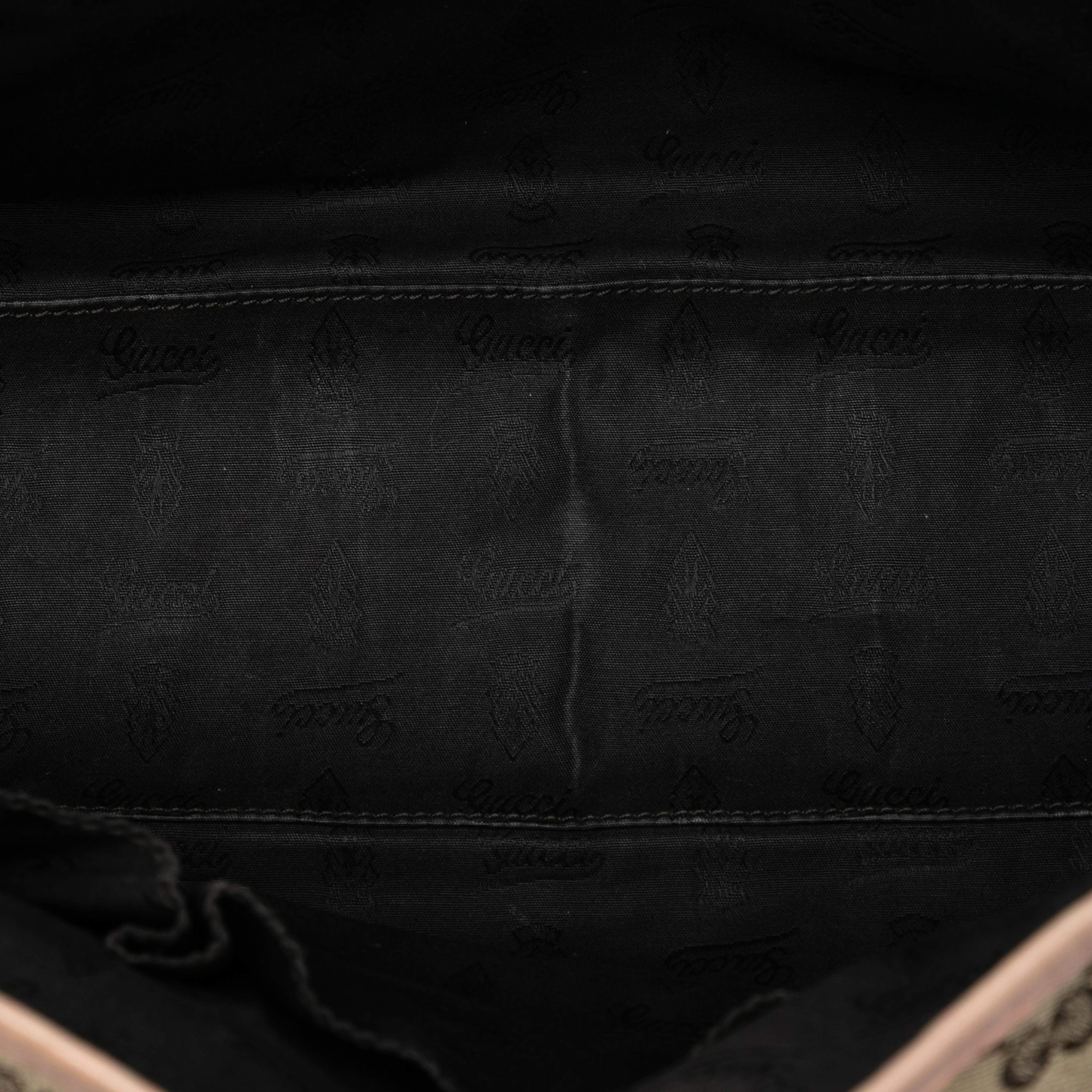 Gucci Gg Canvas Twins Tote, från Luxclusif, i färgen beige. Klicka för att öppna bilden i stort format