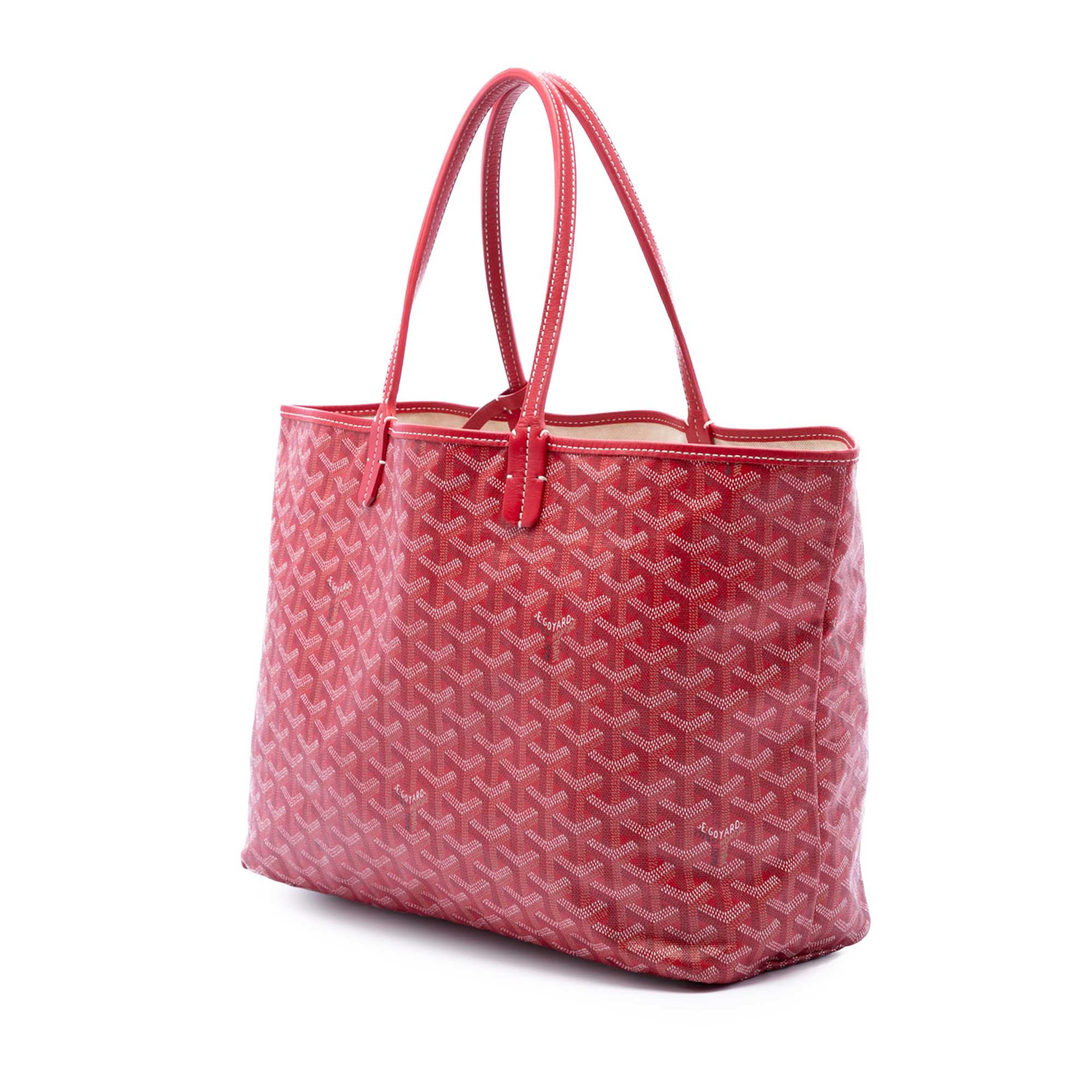 Goyard Goyardine Saint Louis Pm, från Luxclusif, i färgen red. Klicka för att öppna bilden i stort format