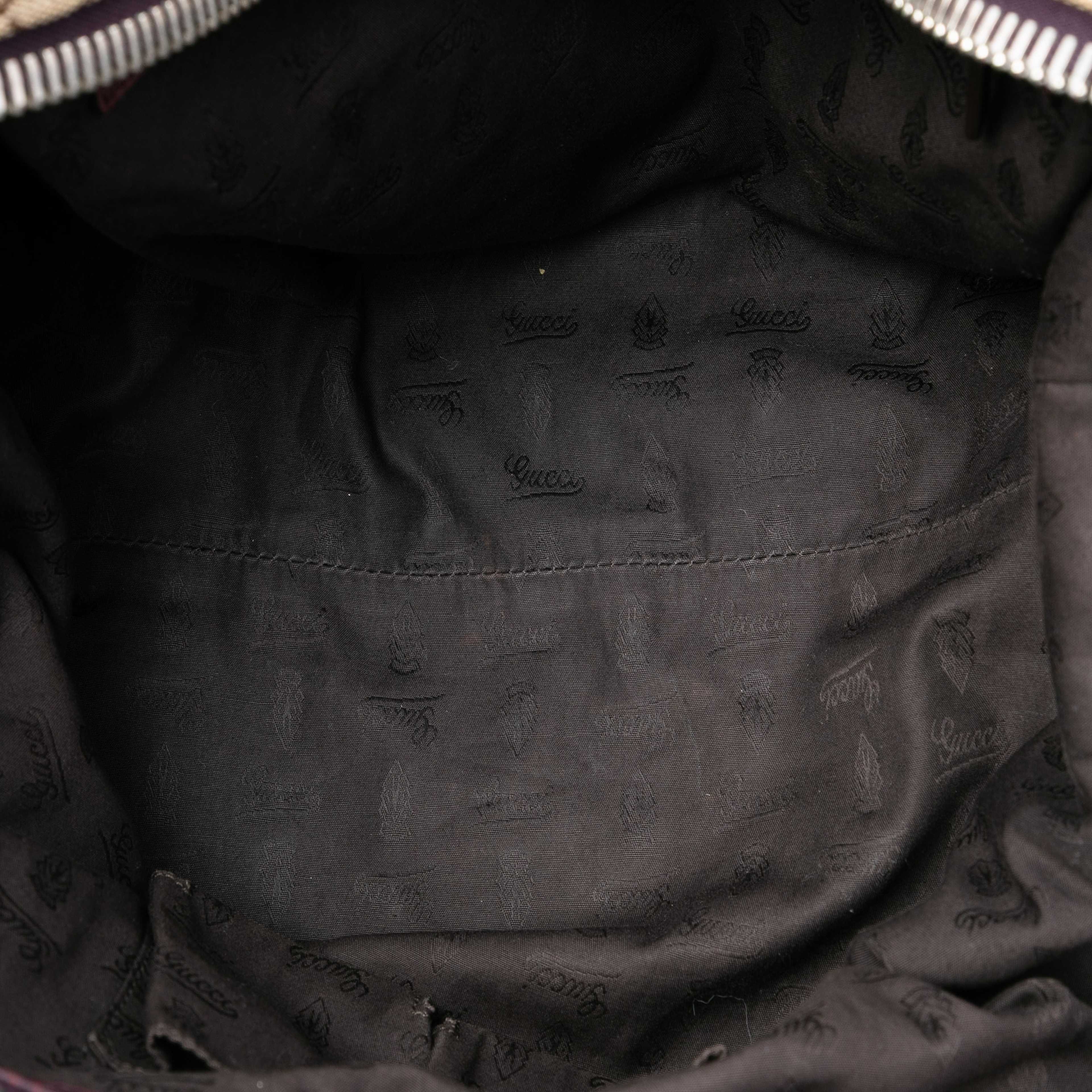 Gucci Medium Gg Canvas Bamboo Bar Tote, från Luxclusif, i färgen beige. Klicka för att öppna bilden i stort format